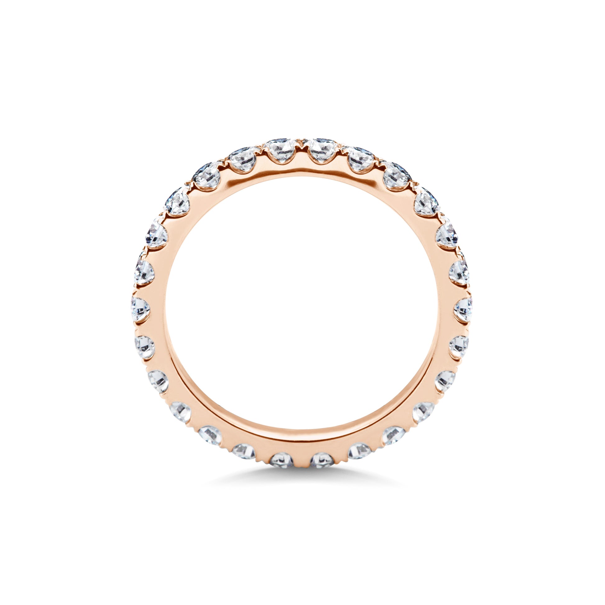 1.15 CT Round Full Eternity CVD EF/VVS Diamond Wedding Band 9