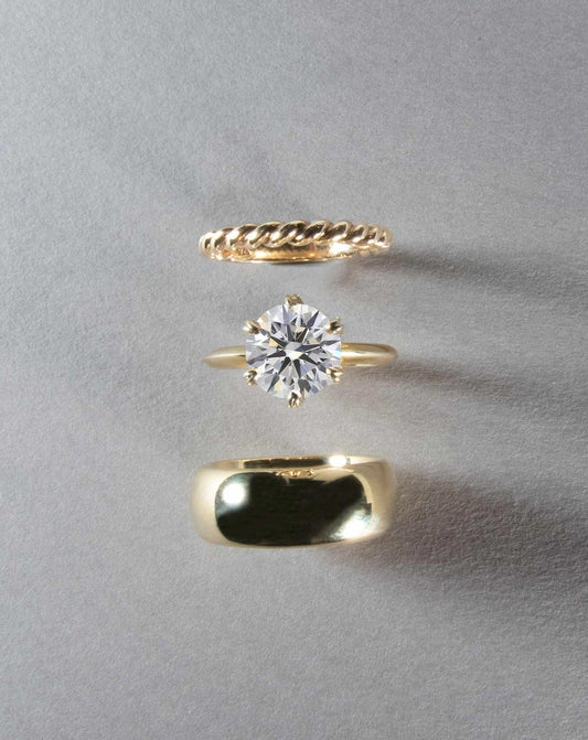 Emerald Pave Engagement Ring – 1 CT Lab Grown Diamond