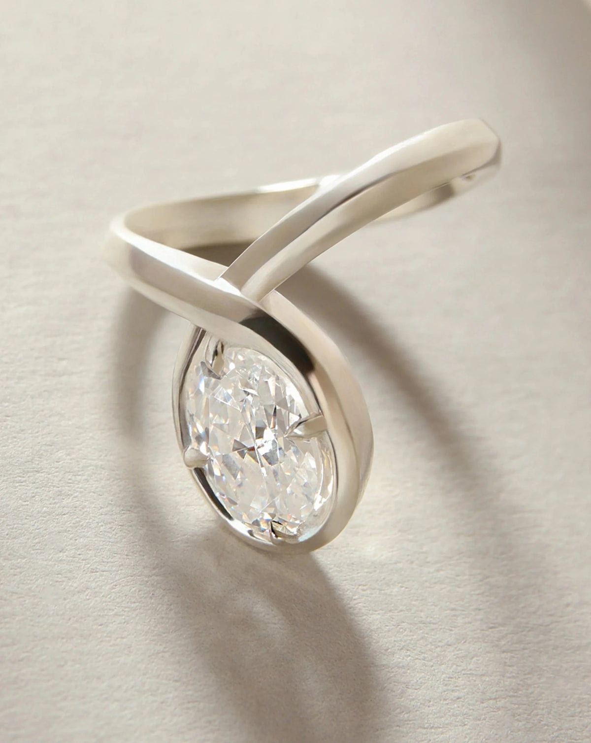 Emerald Pave Engagement Ring – 1 CT Lab Grown Diamond