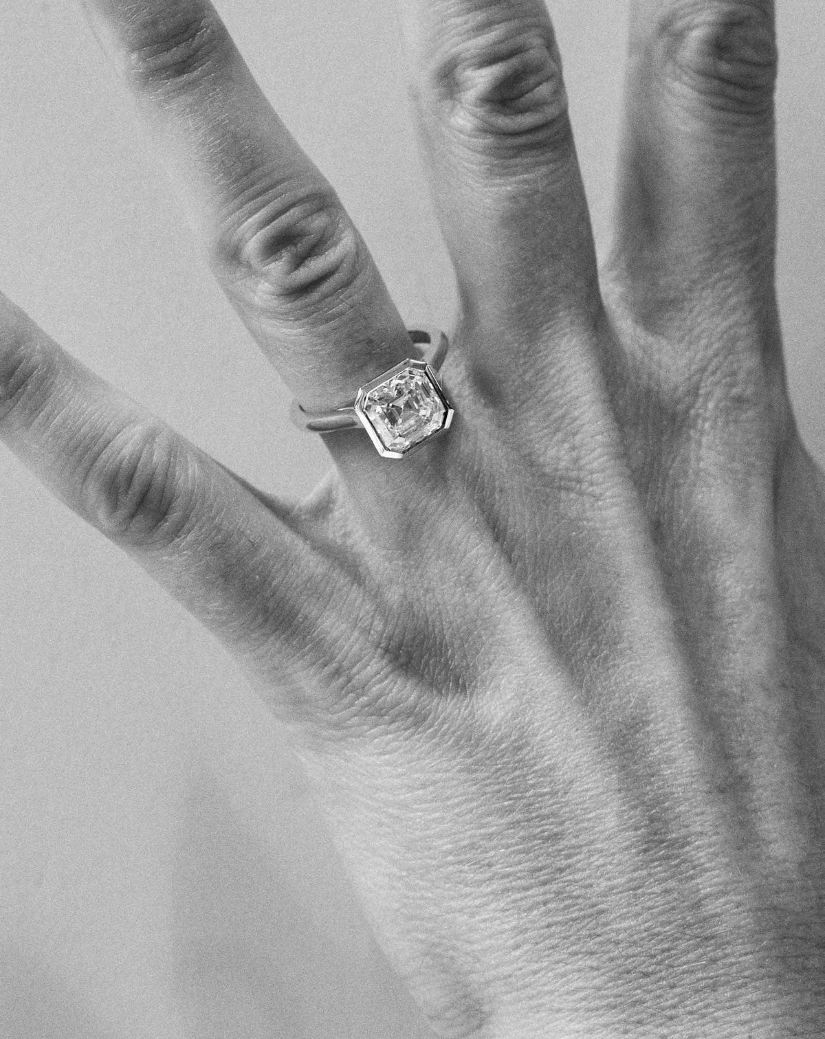 Emerald Pave Engagement Ring – 1 CT Lab Grown Diamond
