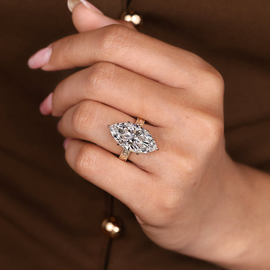 Cushion Hidden Halo Lab Grown Diamond Engagement Ring