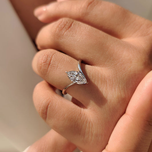 Cushion Hidden Halo Lab Grown Diamond Engagement Ring