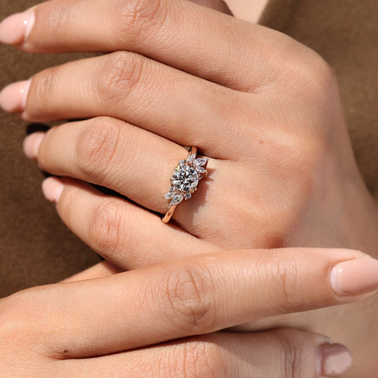 Cushion Hidden Halo Lab Grown Diamond Engagement Ring