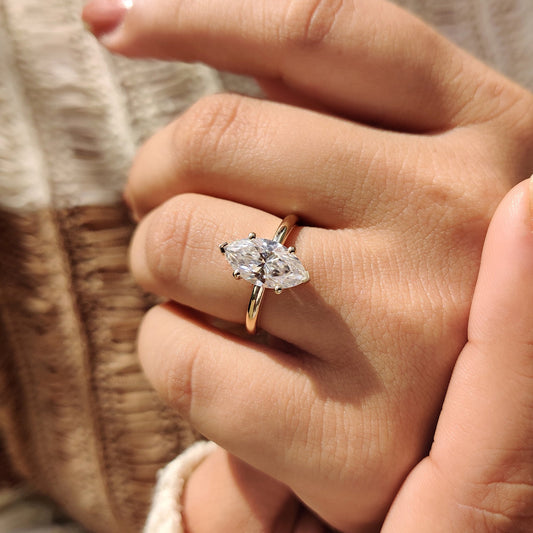 Cushion Hidden Halo Lab Grown Diamond Engagement Ring