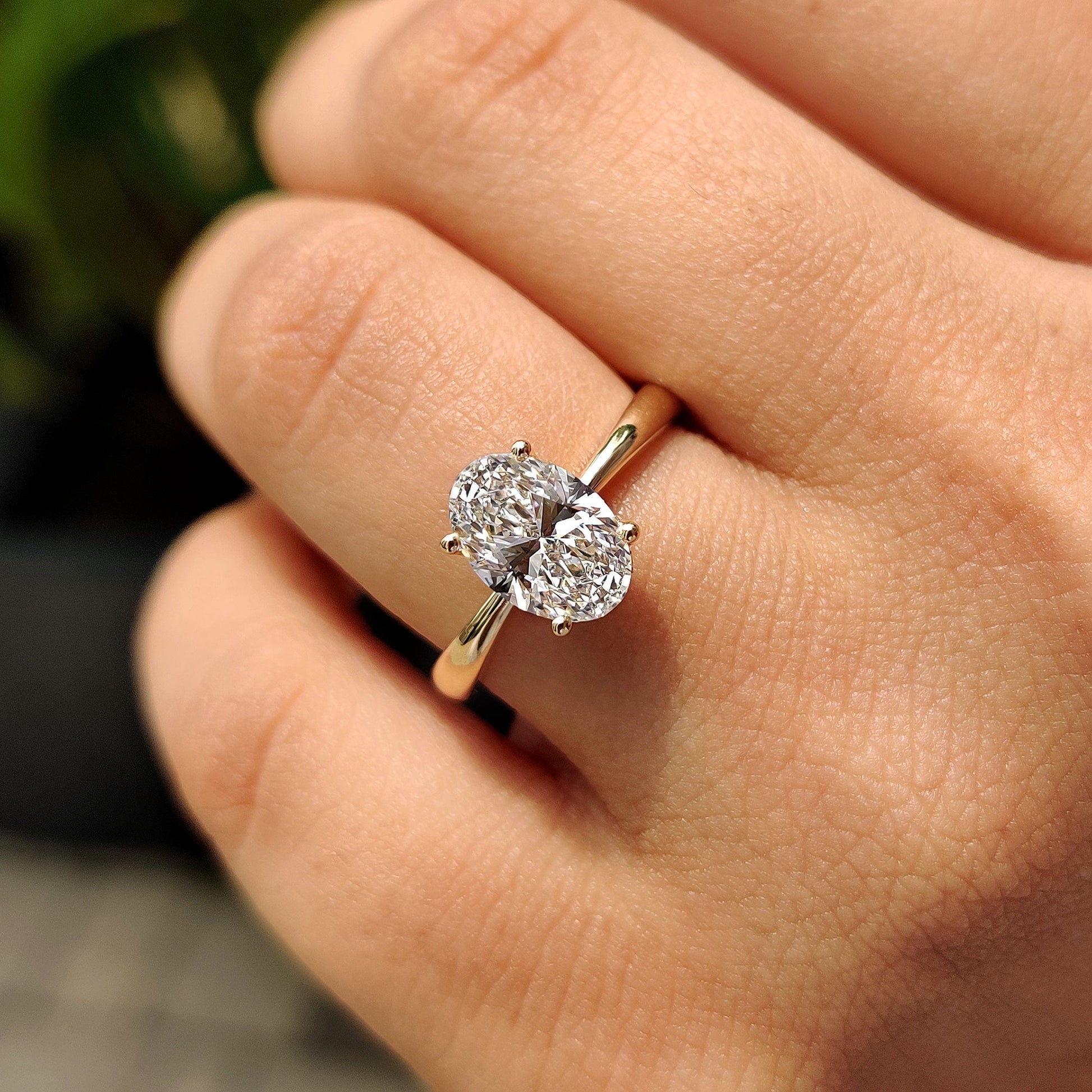 Cushion Hidden Halo Lab Grown Diamond Engagement Ring