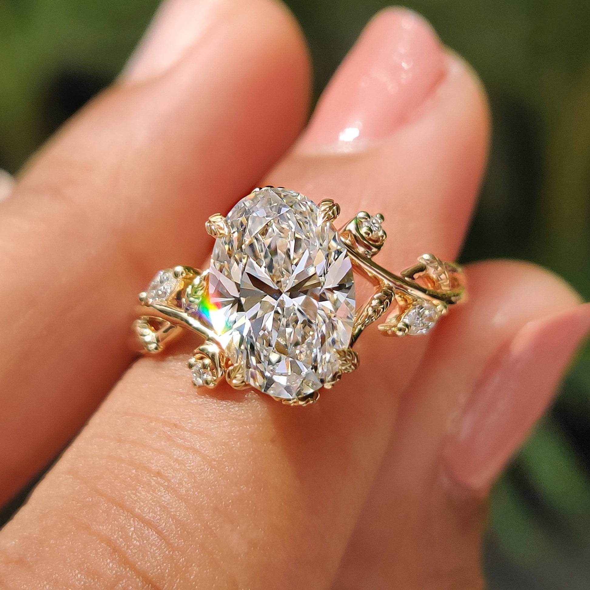 Cushion Hidden Halo Lab Grown Diamond Engagement Ring