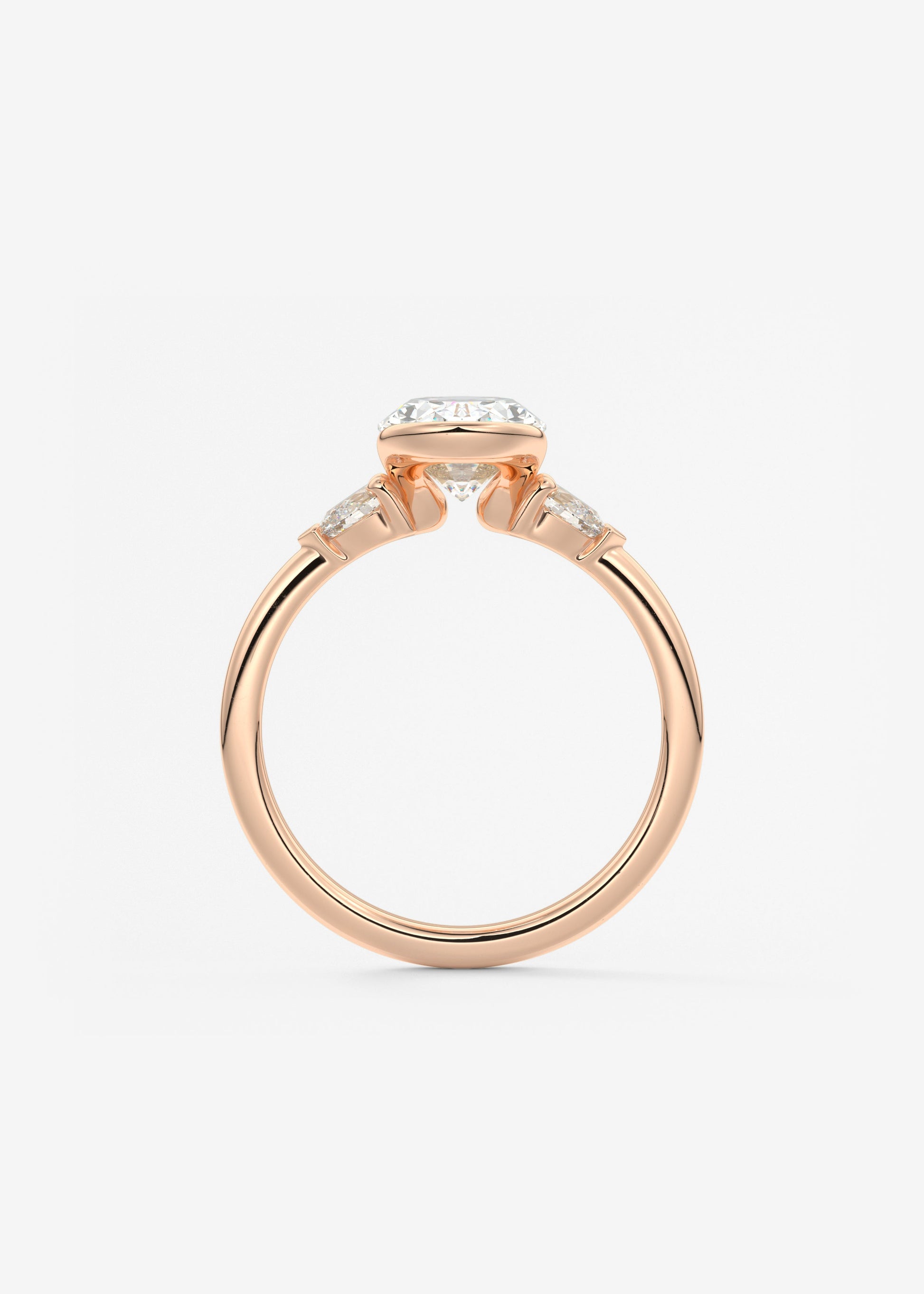 Oval Solitaire With Raised Basket Gallery Lab Grown Diamond Engagement Ring