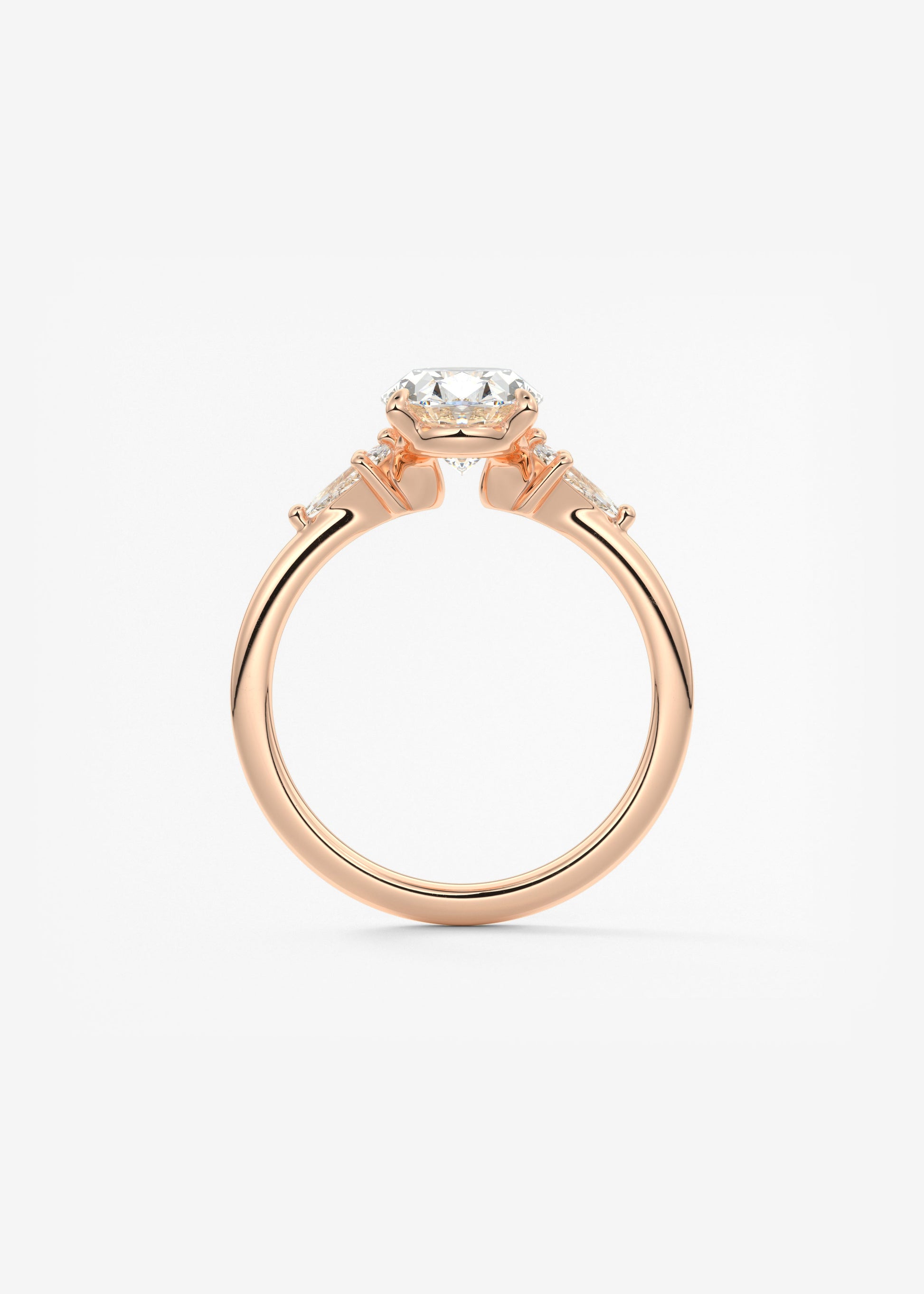 Oval Solitaire With Raised Basket Gallery Lab Grown Diamond Engagement Ring