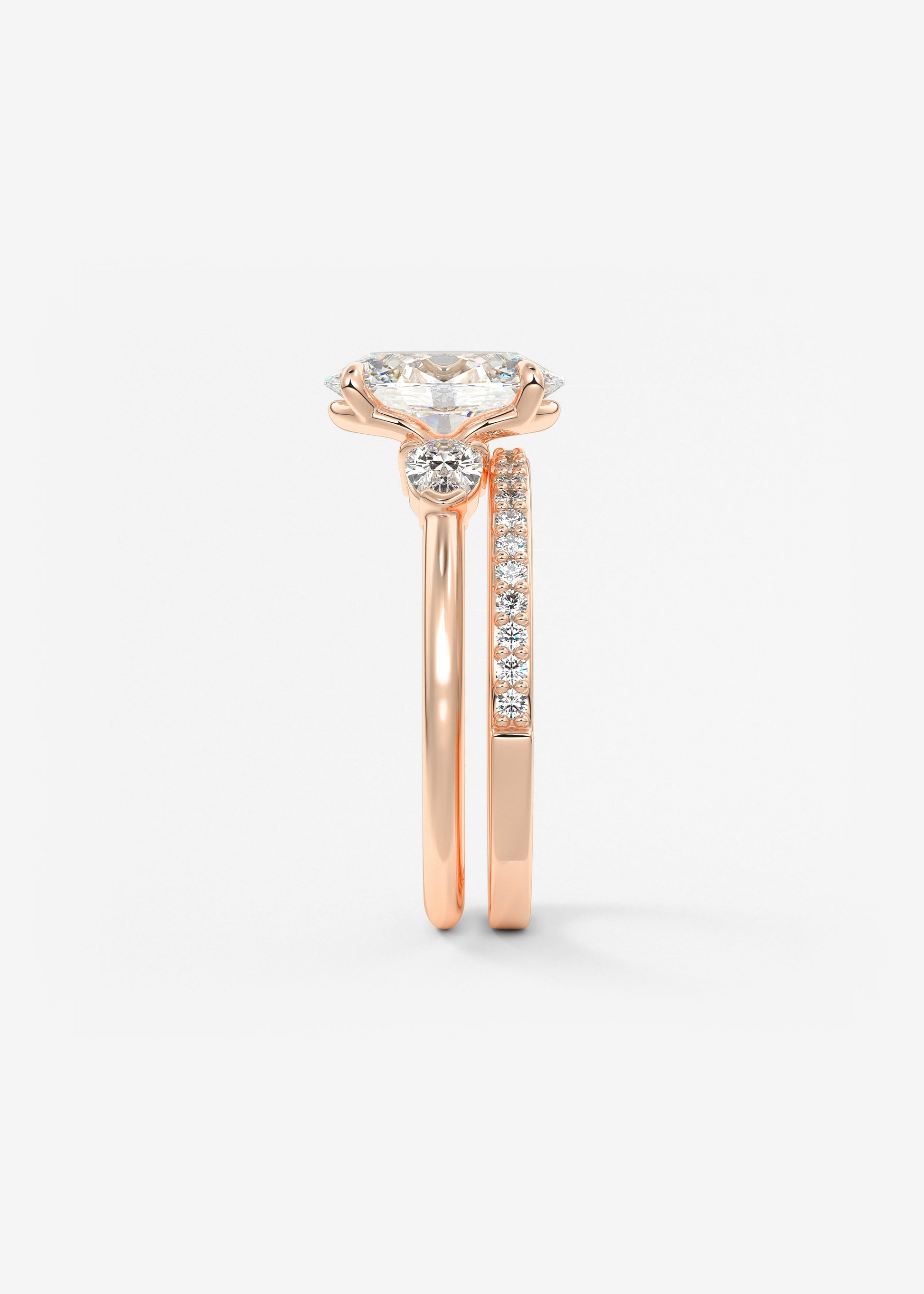 Oval Solitaire With Raised Basket Gallery Lab Grown Diamond Engagement Ring