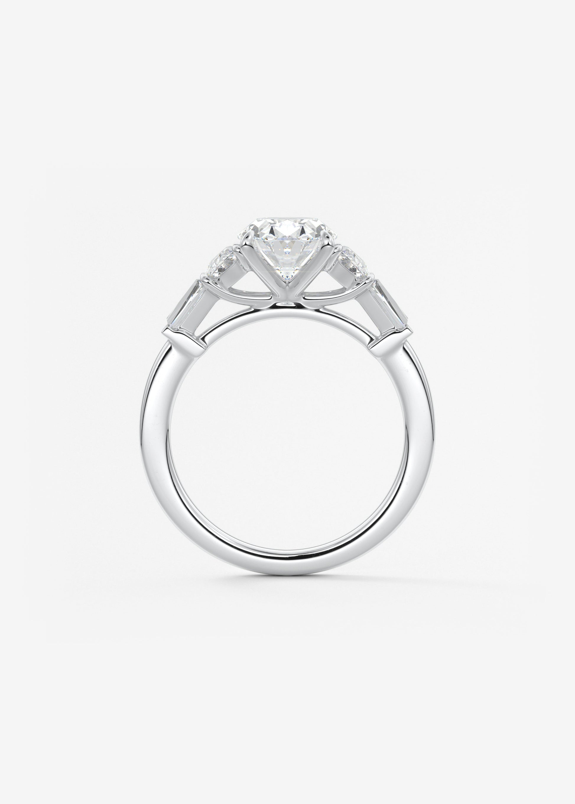 Oval Solitaire With Raised Basket Gallery Lab Grown Diamond Engagement Ring