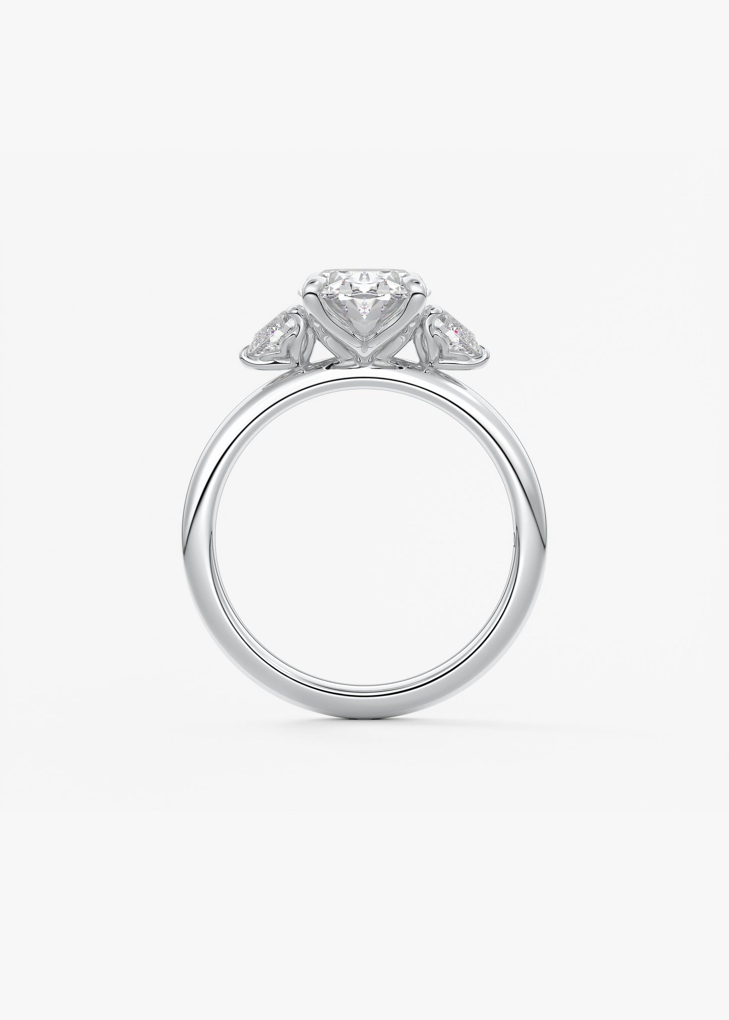 Oval Solitaire With Raised Basket Gallery Lab Grown Diamond Engagement Ring