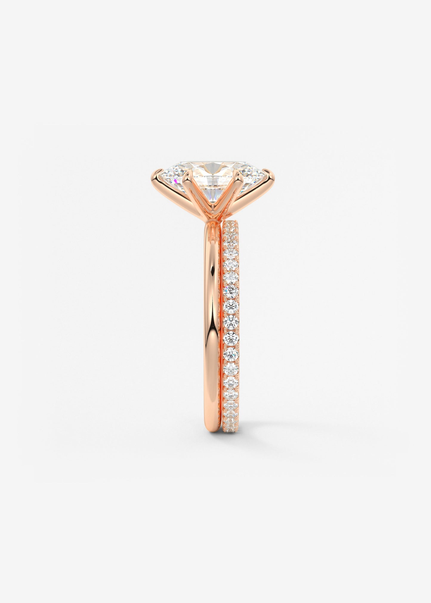 Oval Solitaire With Raised Basket Gallery Lab Grown Diamond Engagement Ring