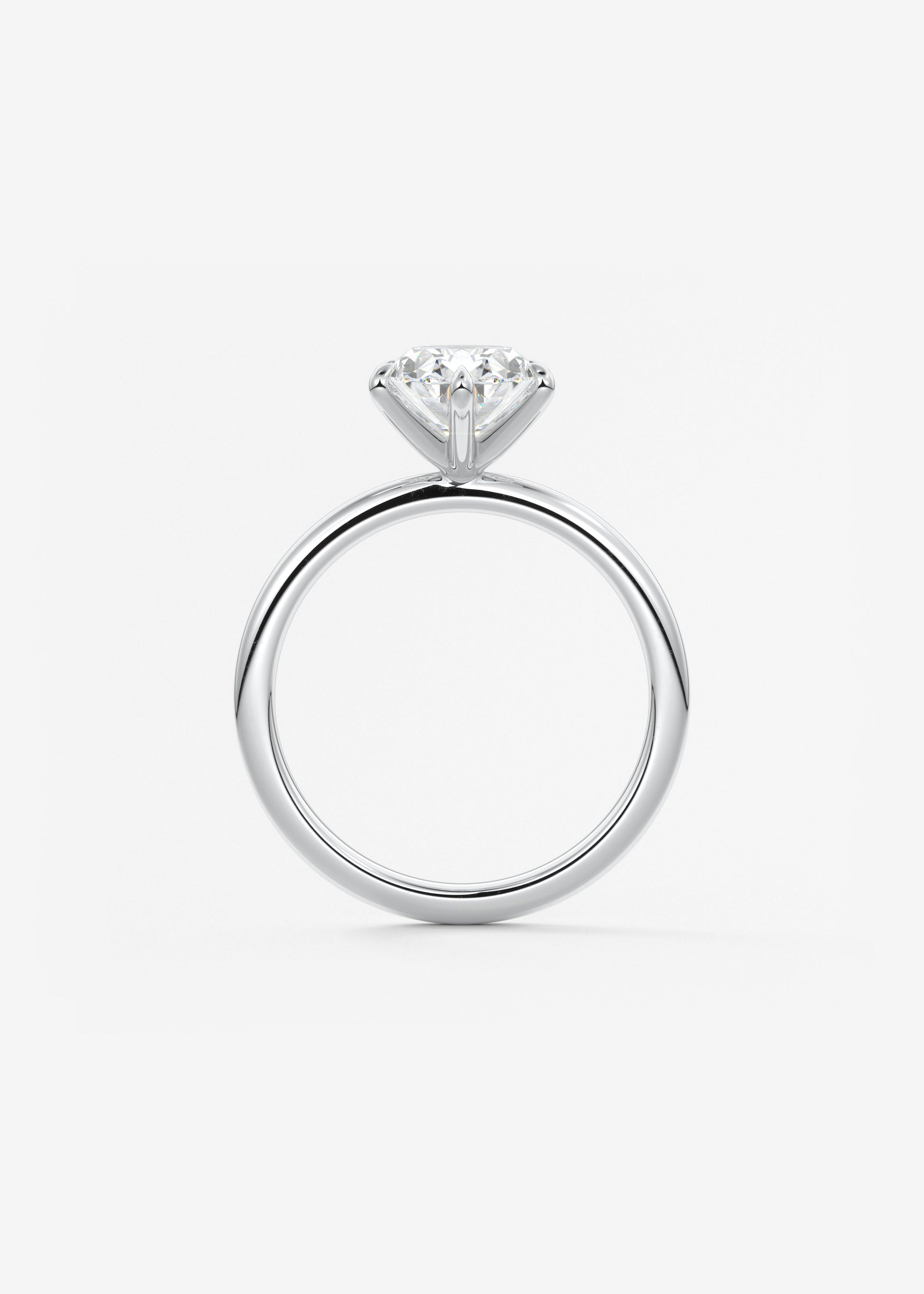 Oval Solitaire With Raised Basket Gallery Lab Grown Diamond Engagement Ring