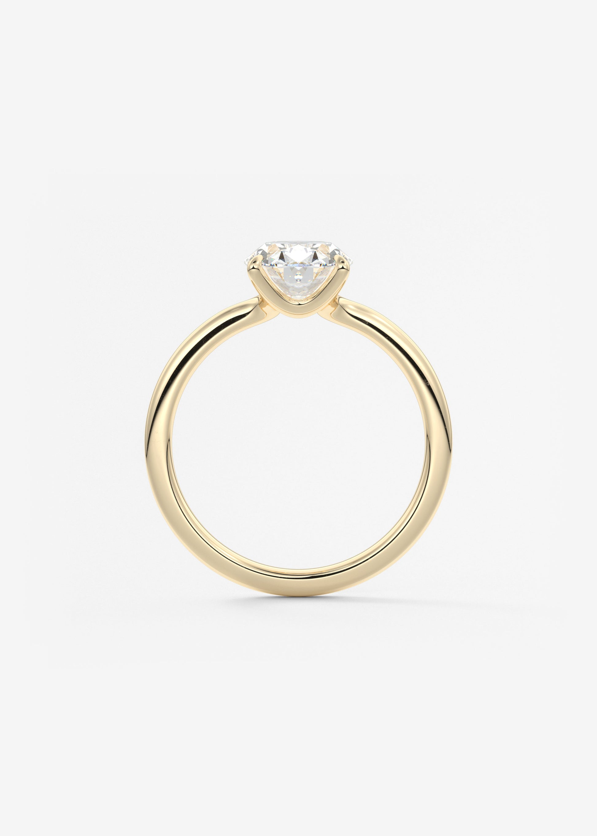Oval Solitaire With Raised Basket Gallery Lab Grown Diamond Engagement Ring