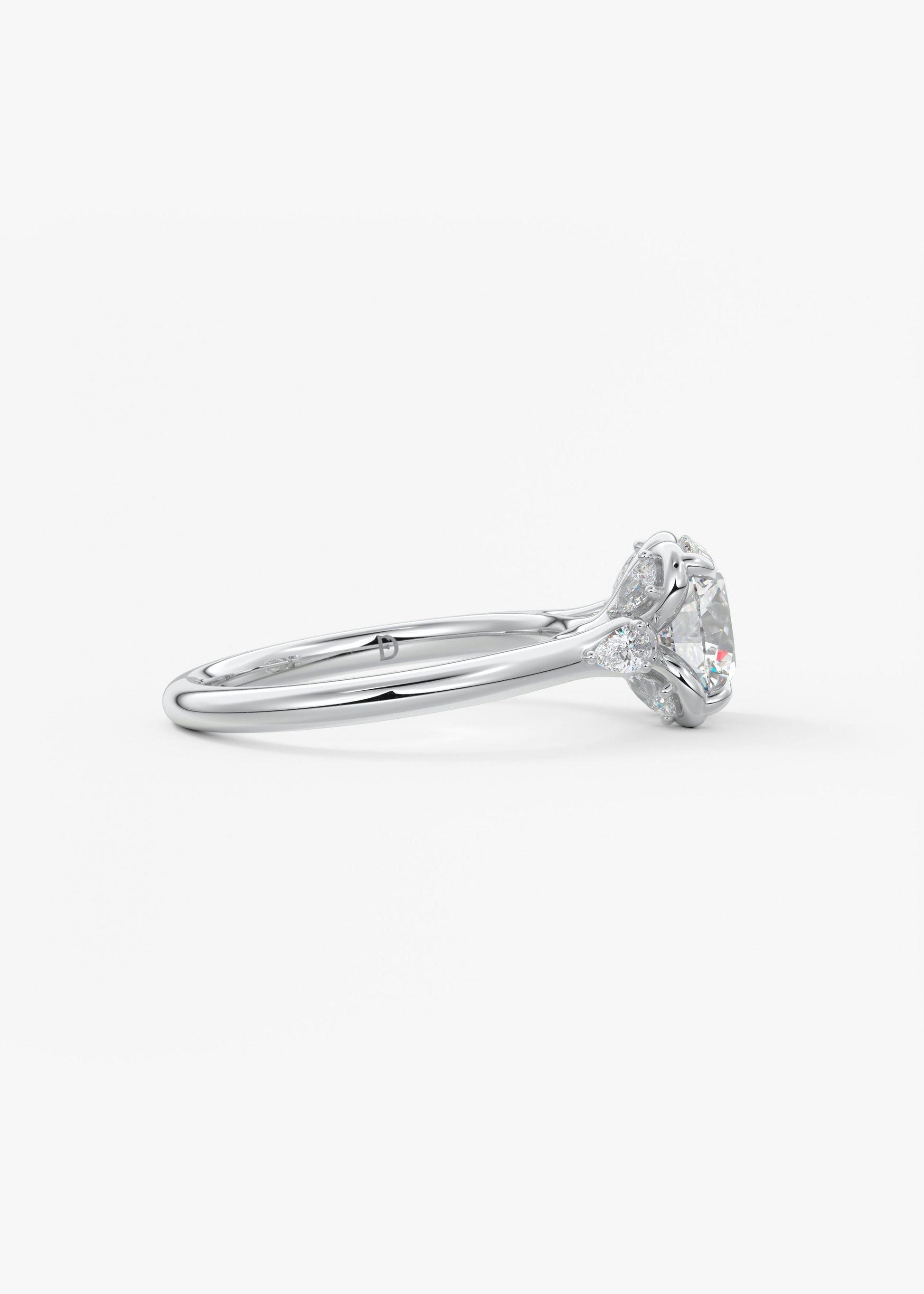 Oval Solitaire With Raised Basket Gallery Lab Grown Diamond Engagement Ring