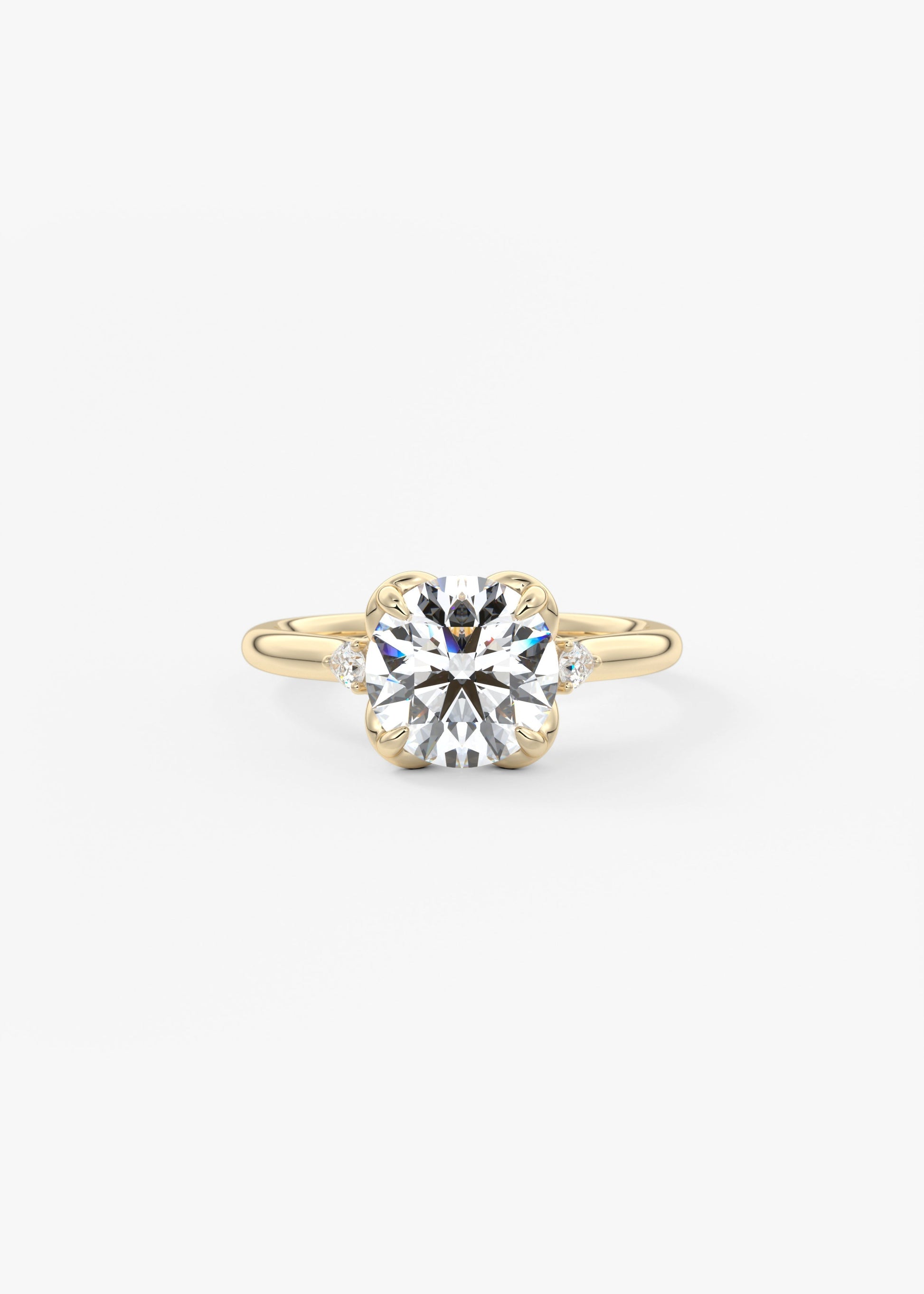 Oval Solitaire With Raised Basket Gallery Lab Grown Diamond Engagement Ring