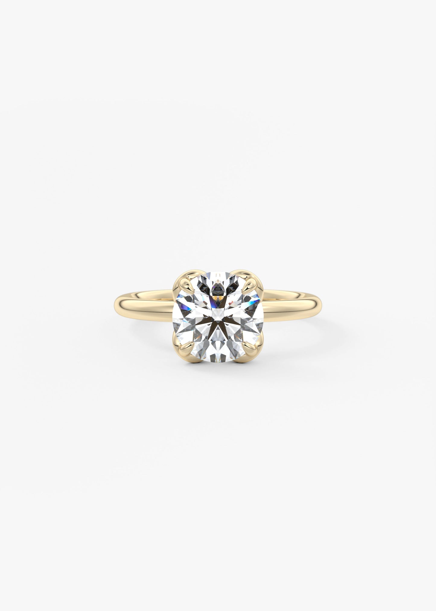 Oval Solitaire With Raised Basket Gallery Lab Grown Diamond Engagement Ring