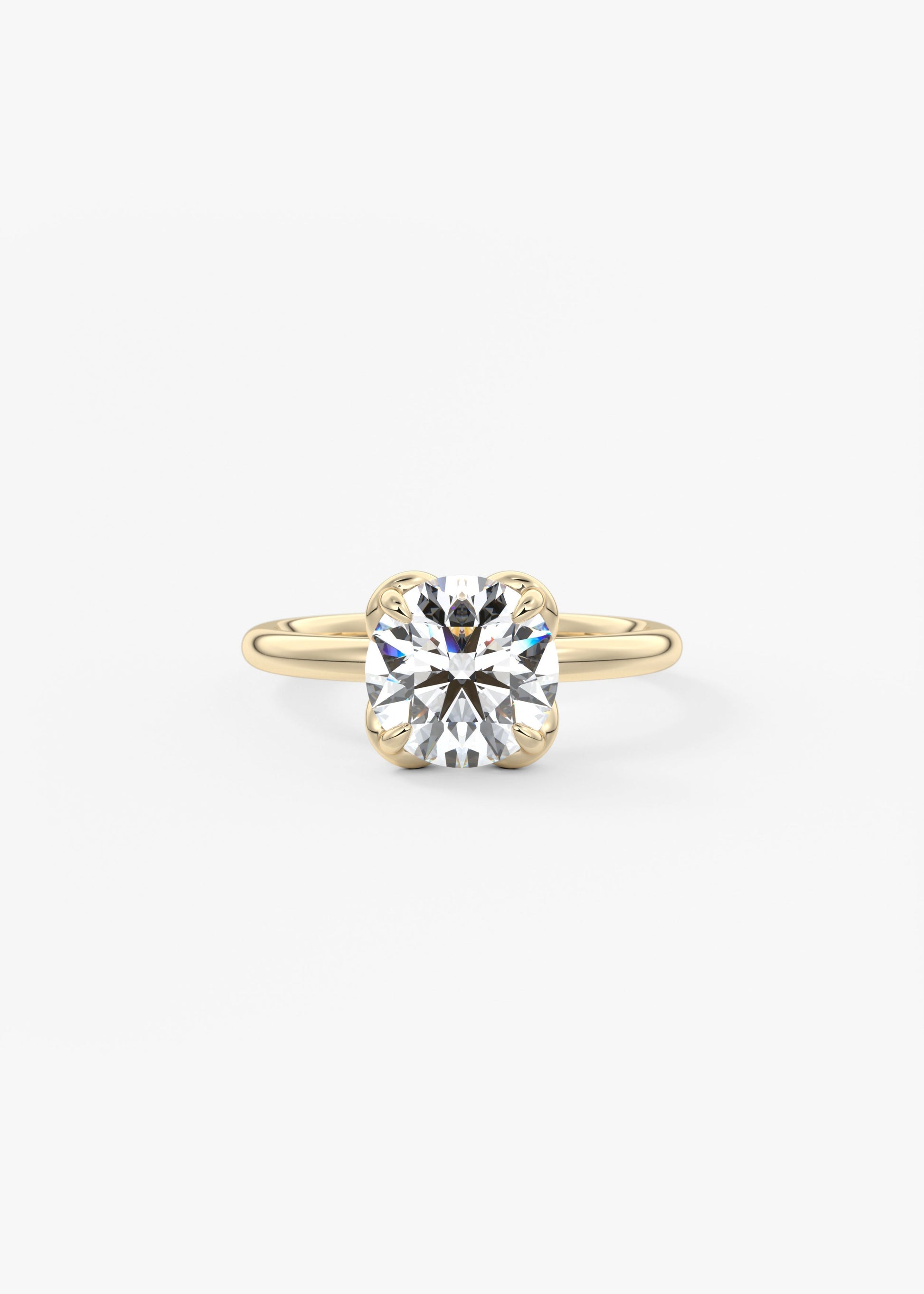 Oval Solitaire With Raised Basket Gallery Lab Grown Diamond Engagement Ring