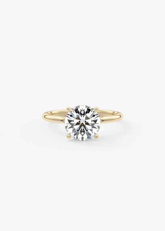 Oval Solitaire With Raised Basket Gallery Lab Grown Diamond Engagement Ring
