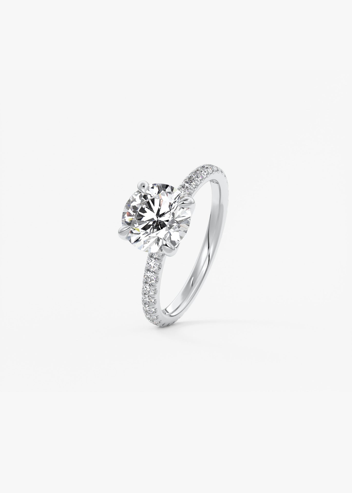 Oval Solitaire With Raised Basket Gallery Lab Grown Diamond Engagement Ring