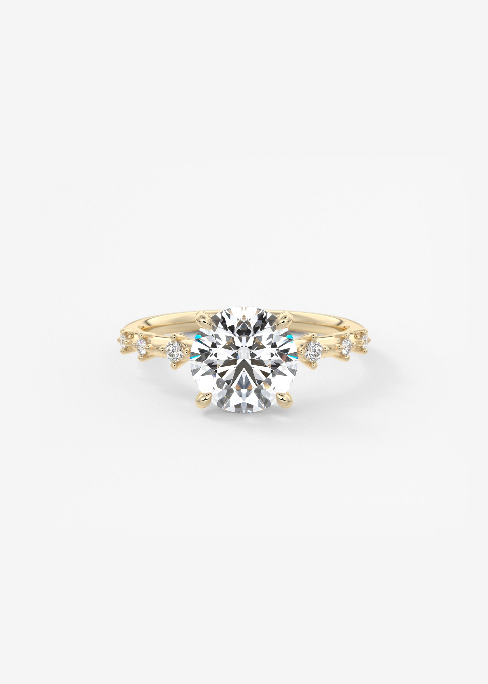 Oval Solitaire With Raised Basket Gallery Lab Grown Diamond Engagement Ring