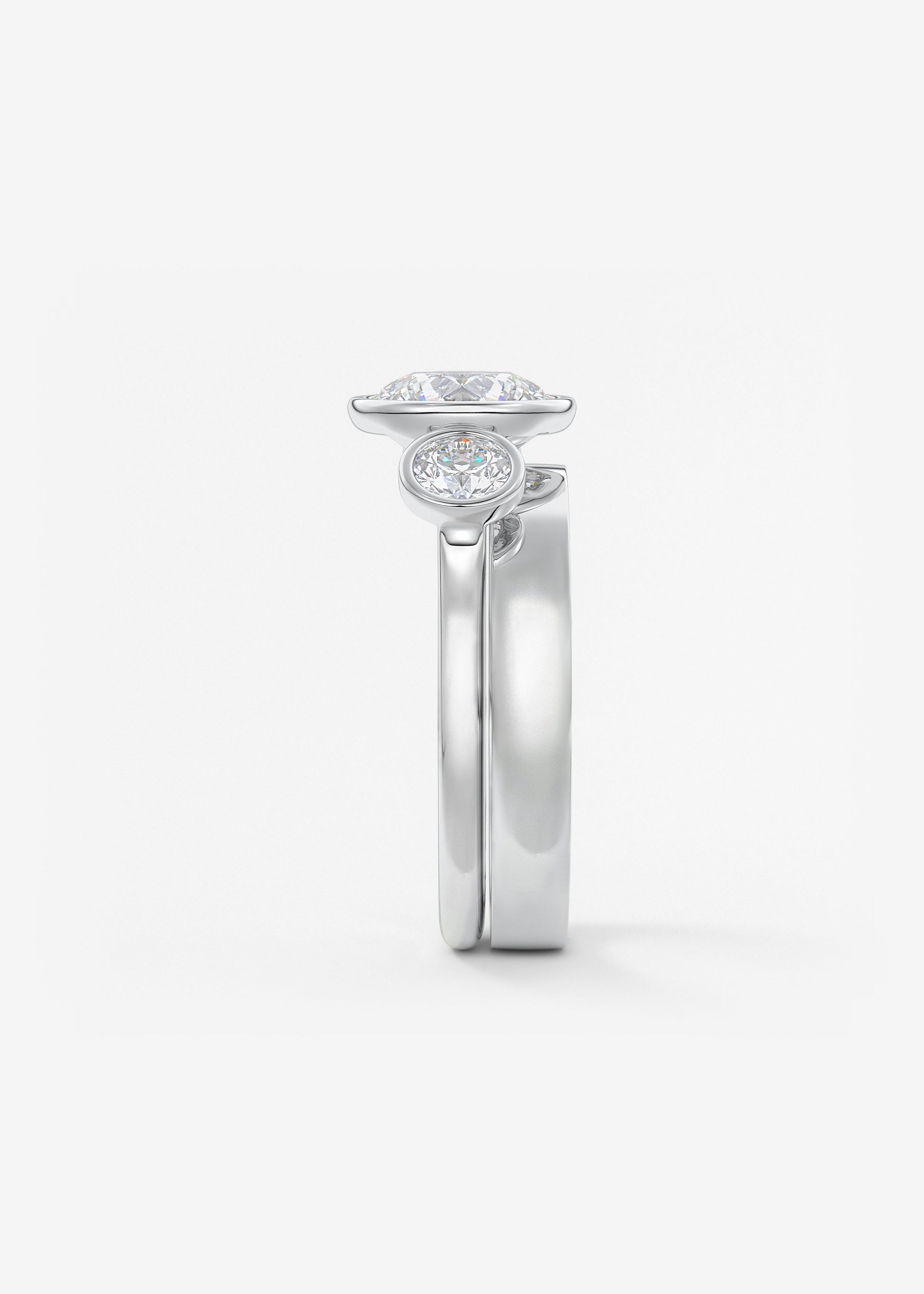 Oval Solitaire With Raised Basket Gallery Lab Grown Diamond Engagement Ring