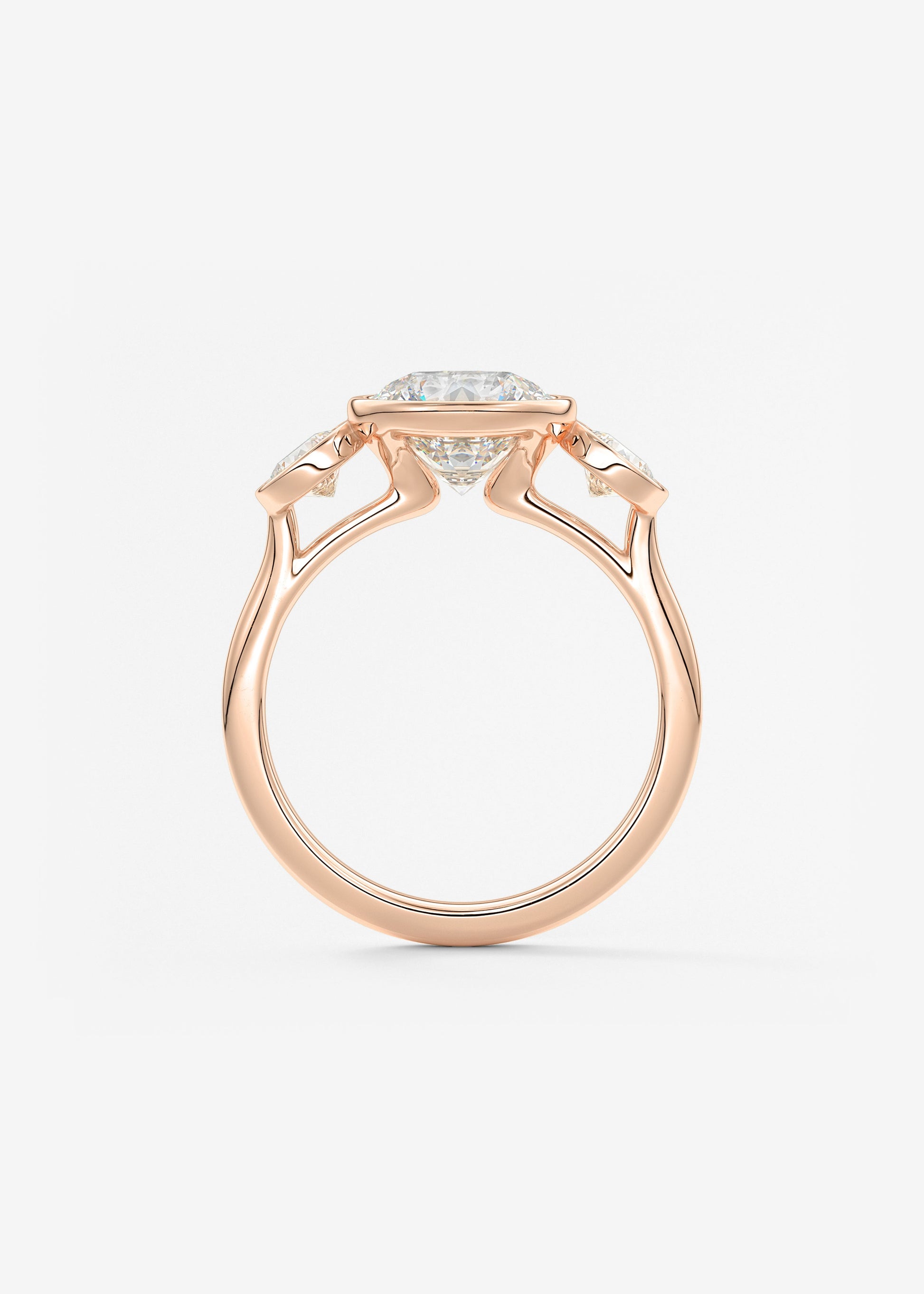 Oval Solitaire With Raised Basket Gallery Lab Grown Diamond Engagement Ring