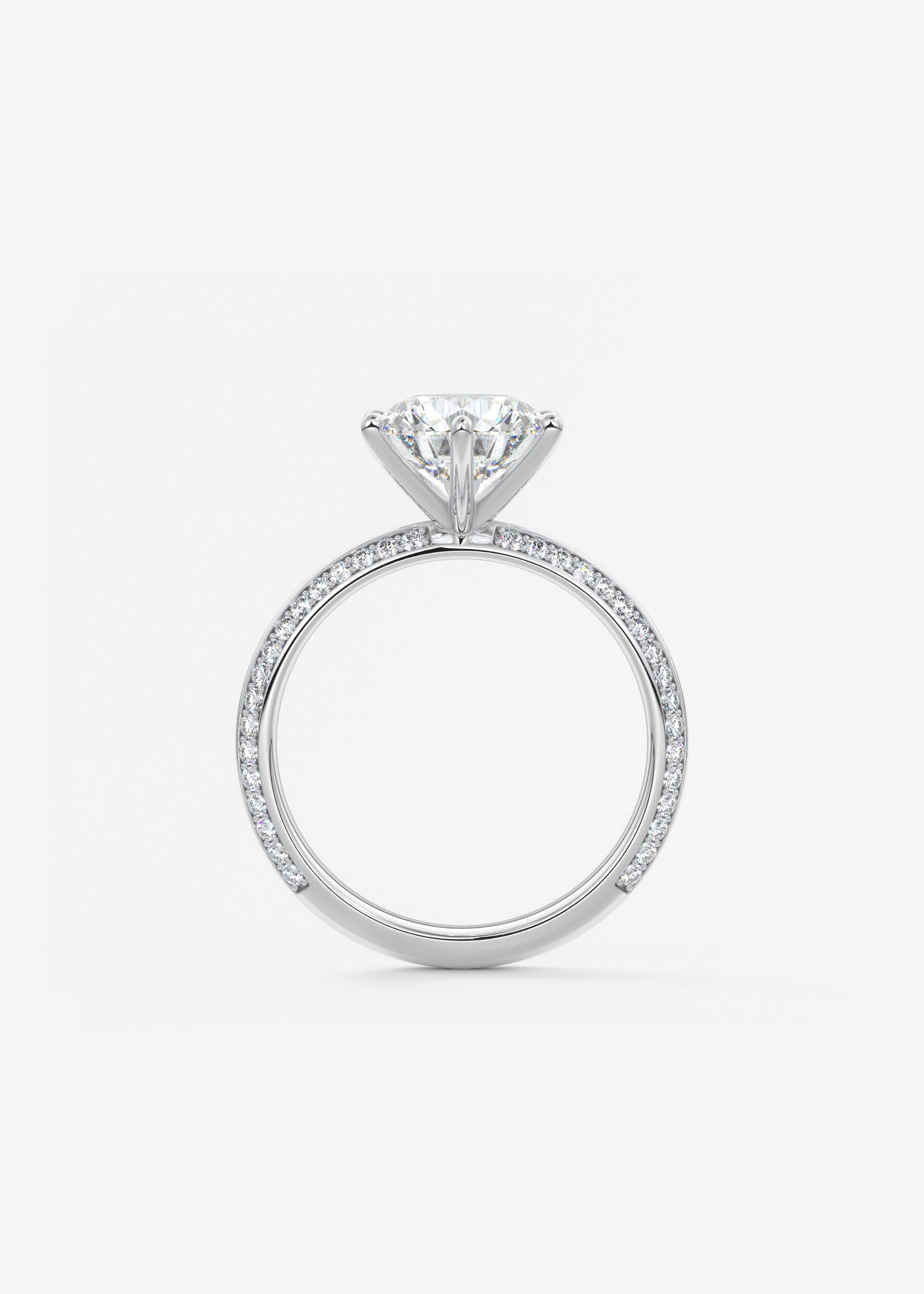 Oval Solitaire With Raised Basket Gallery Lab Grown Diamond Engagement Ring