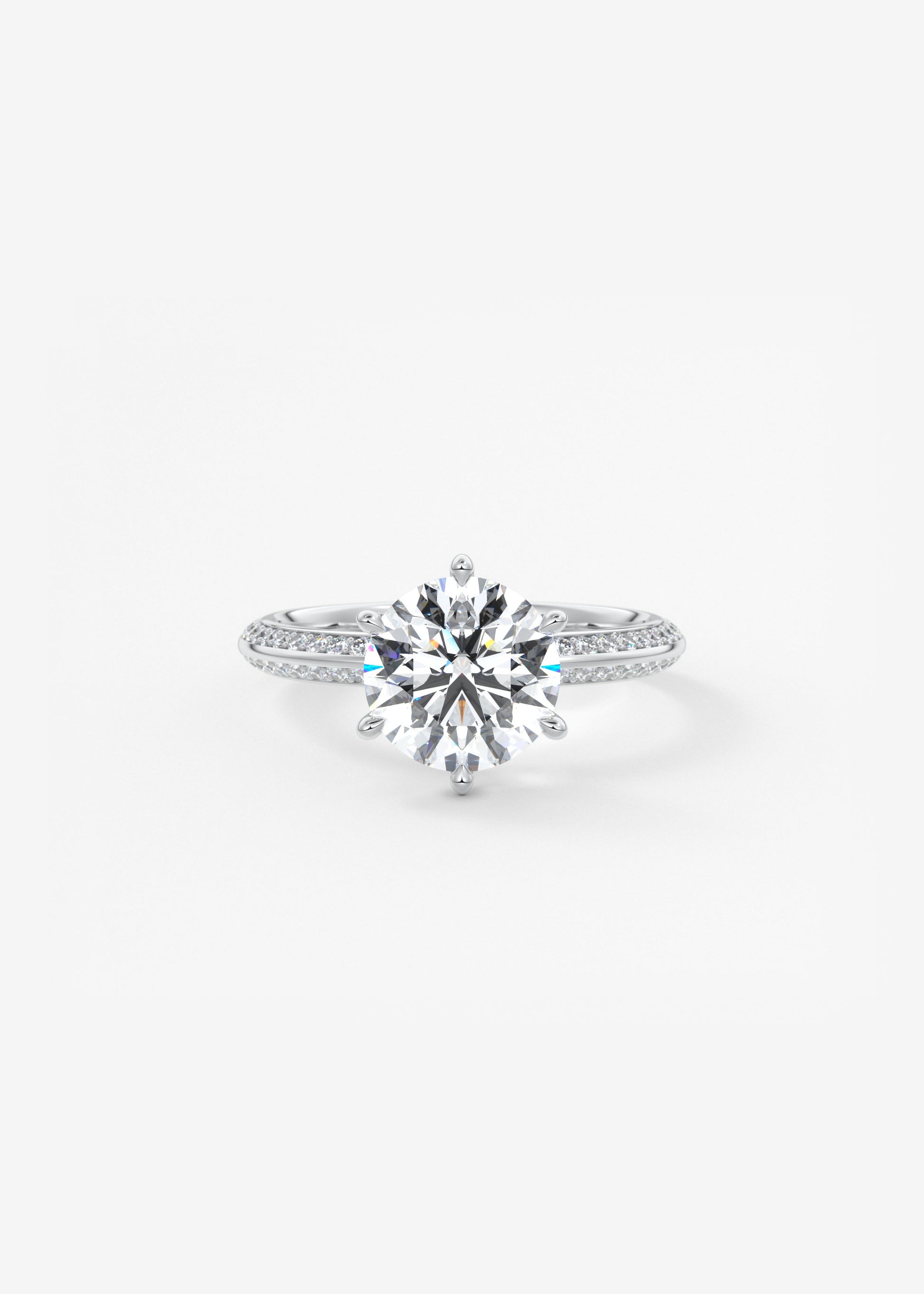Oval Solitaire With Raised Basket Gallery Lab Grown Diamond Engagement Ring