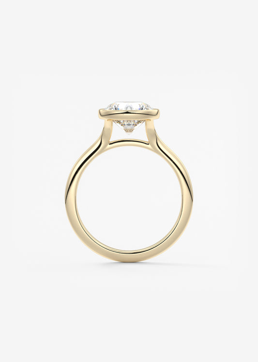 Oval Solitaire With Raised Basket Gallery Lab Grown Diamond Engagement Ring