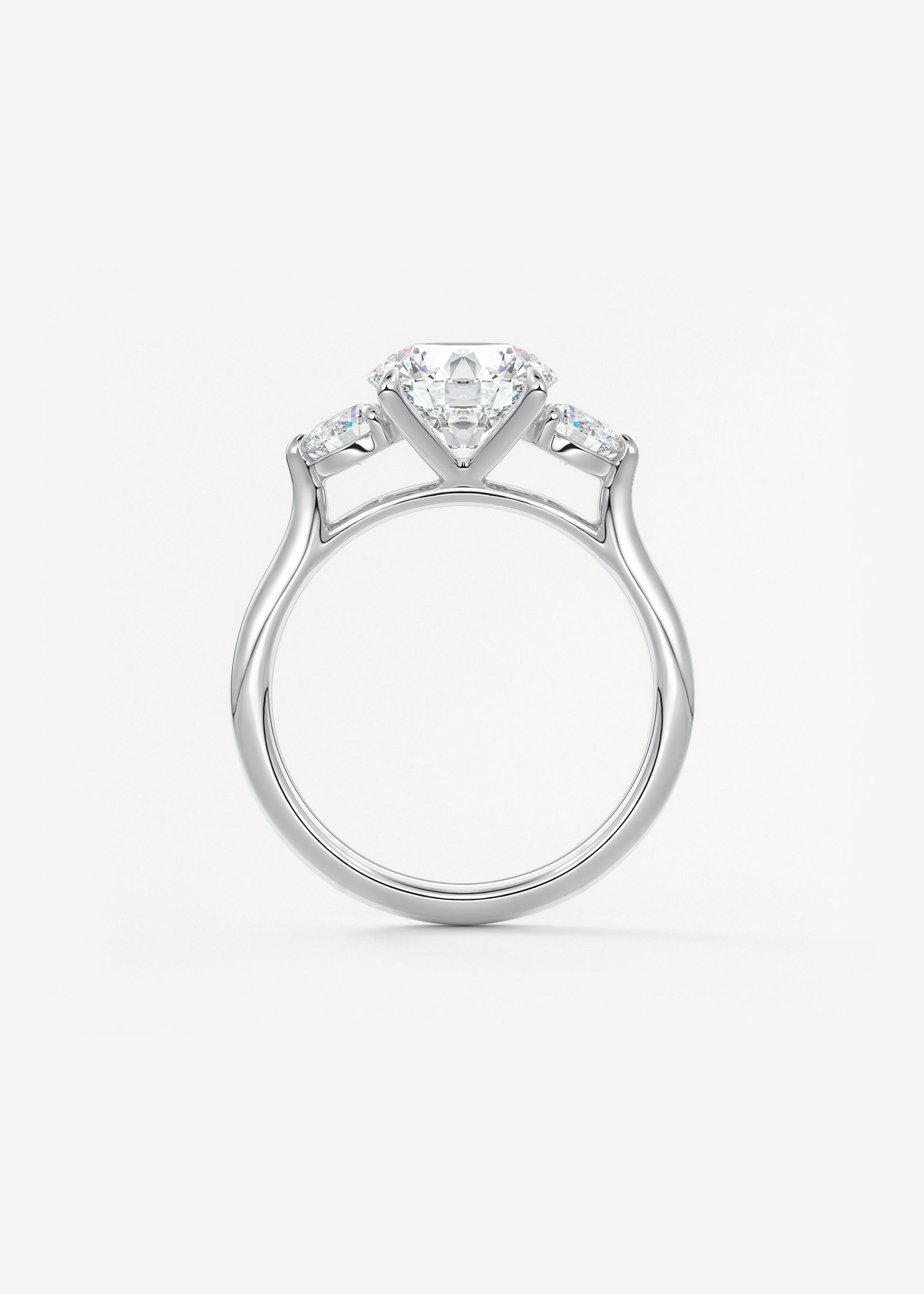 Oval Solitaire With Raised Basket Gallery Lab Grown Diamond Engagement Ring