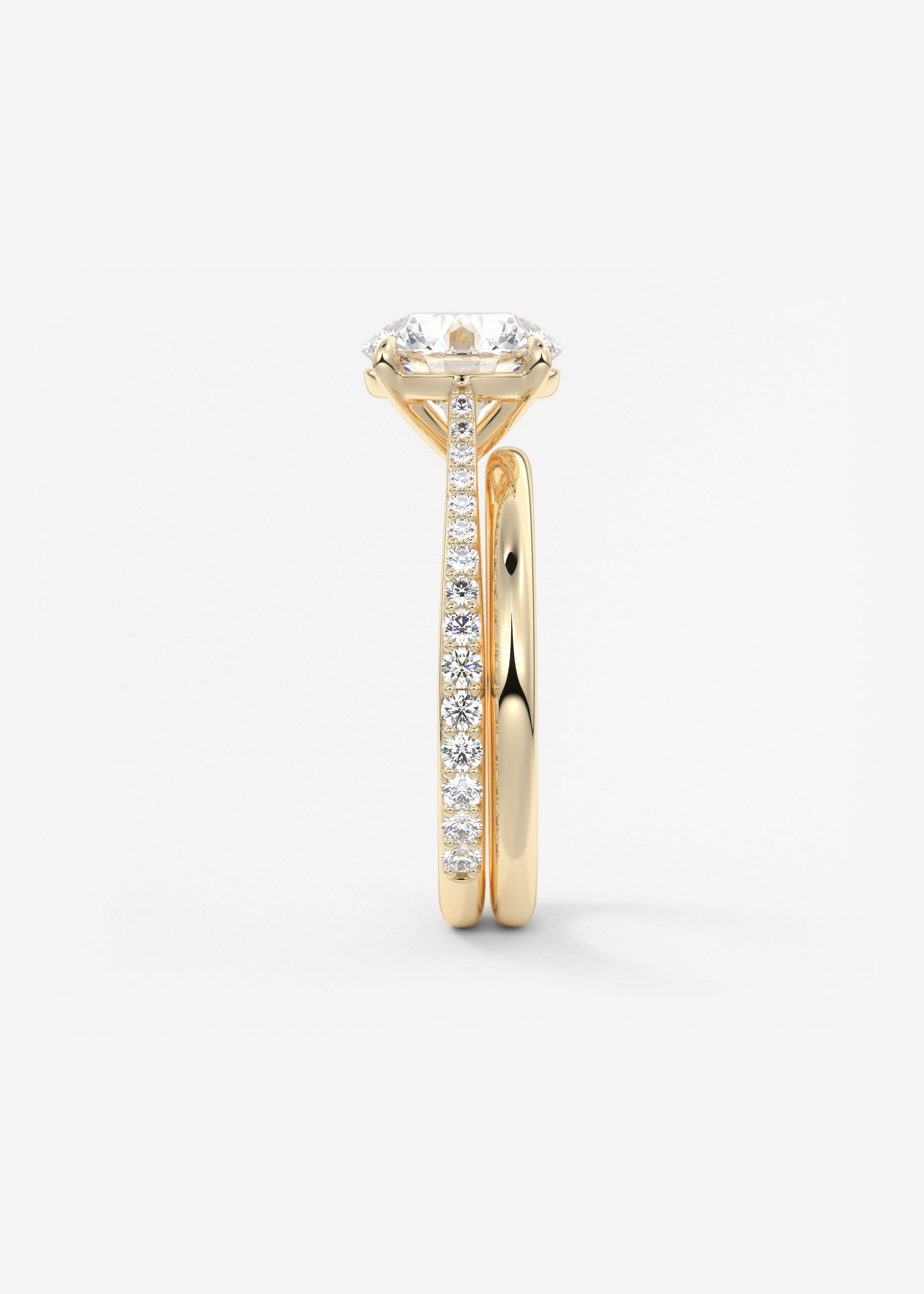 Oval Solitaire With Raised Basket Gallery Lab Grown Diamond Engagement Ring