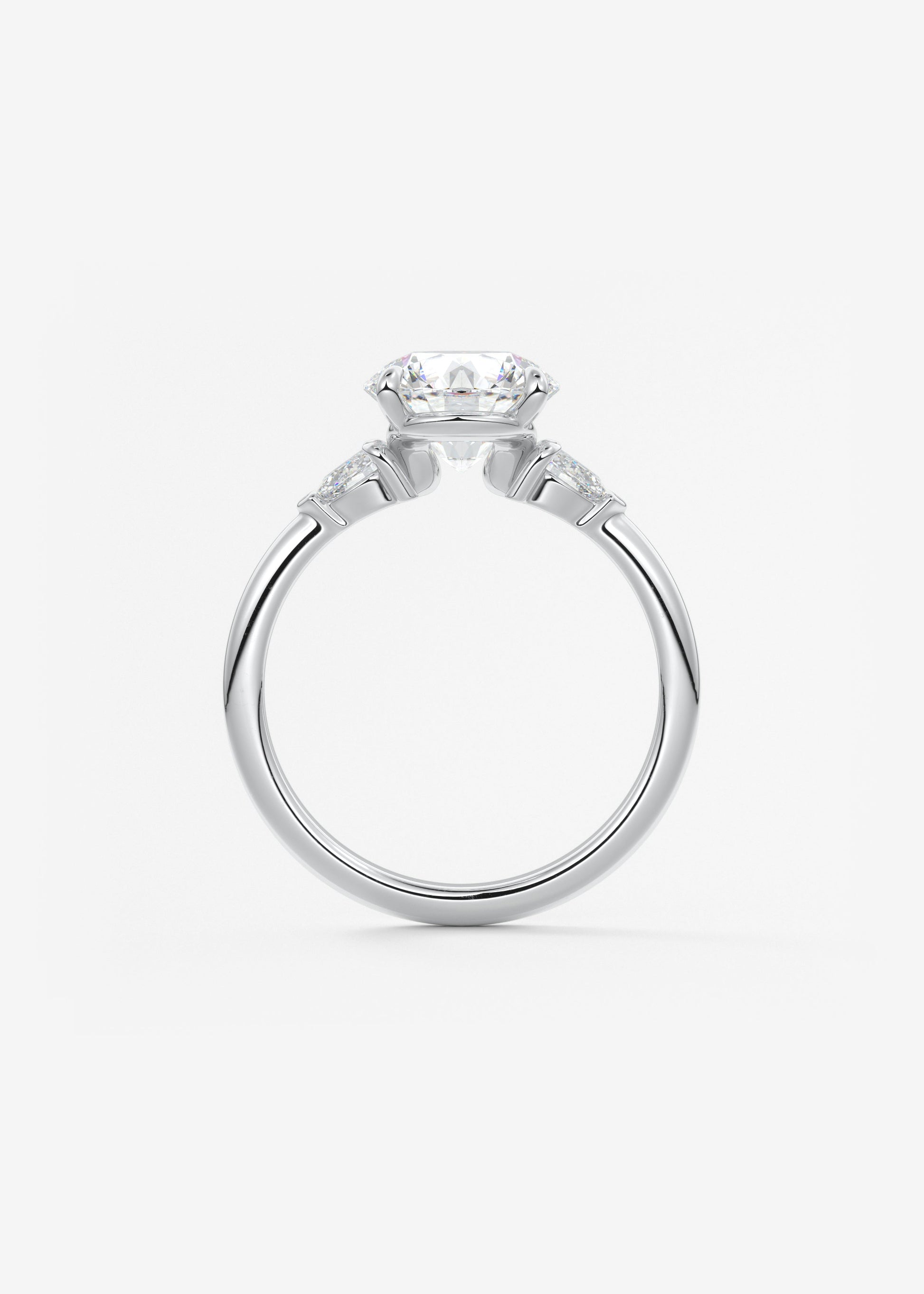 Oval Solitaire With Raised Basket Gallery Lab Grown Diamond Engagement Ring