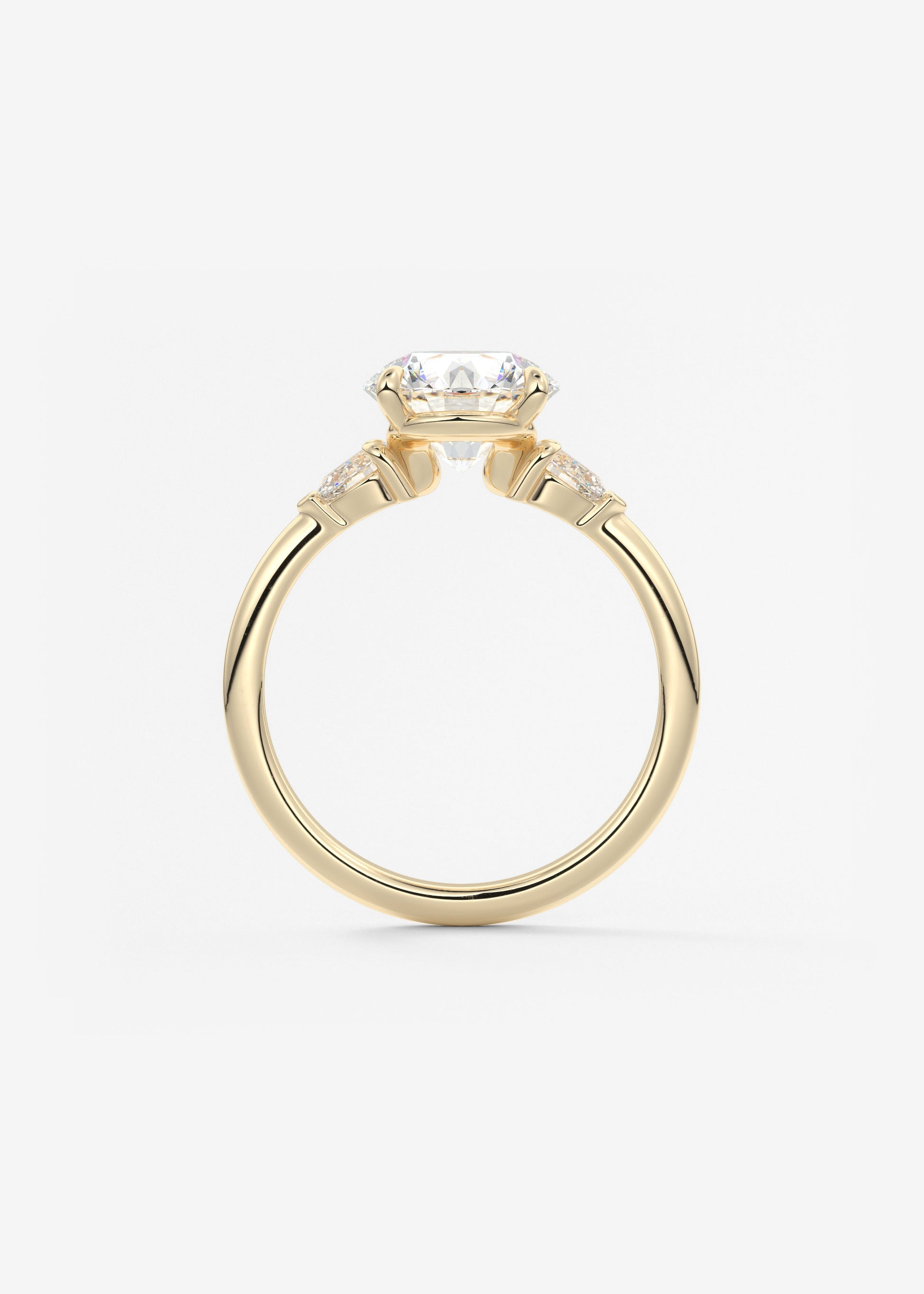 Oval Solitaire With Raised Basket Gallery Lab Grown Diamond Engagement Ring