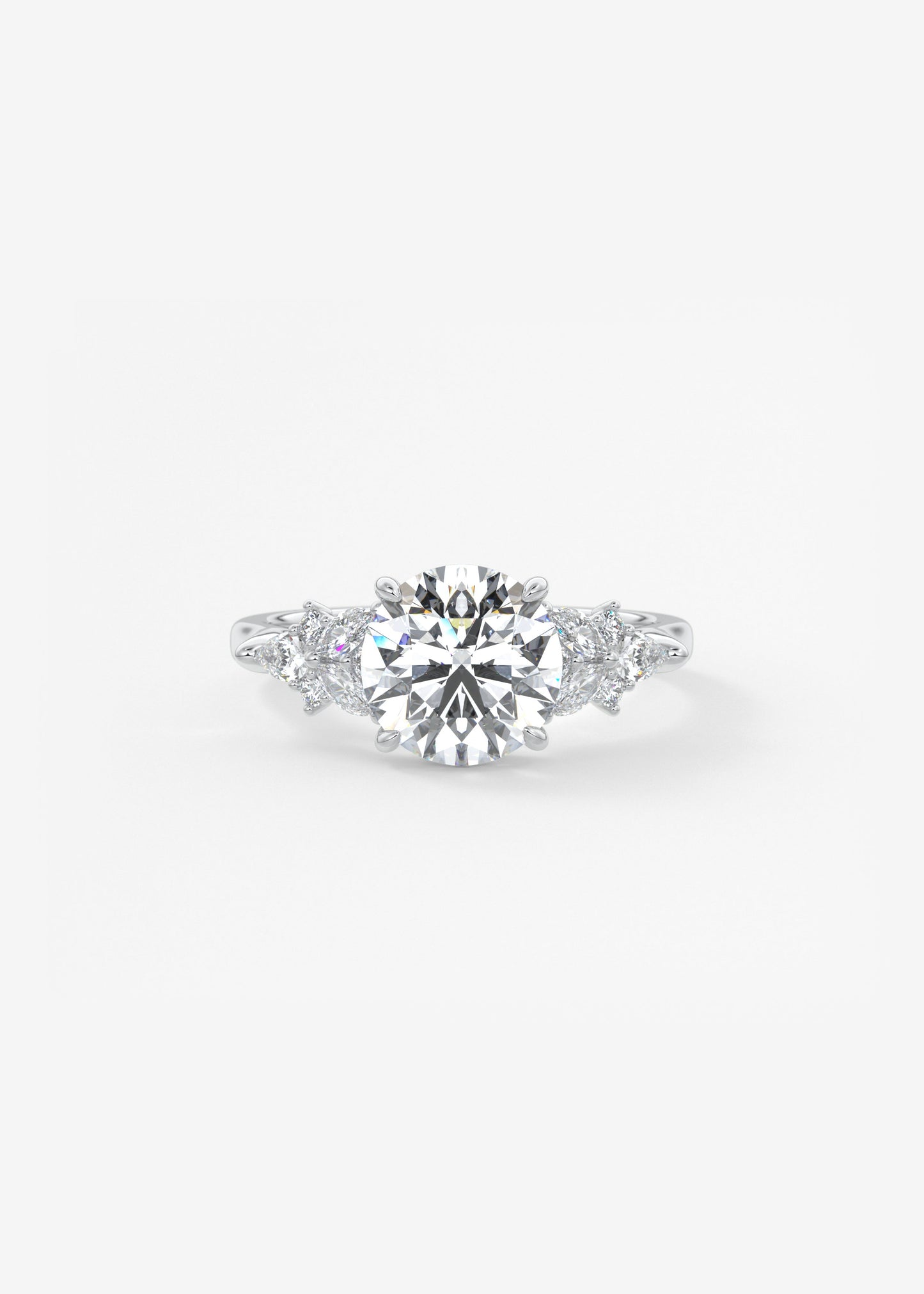 Oval Solitaire With Raised Basket Gallery Lab Grown Diamond Engagement Ring