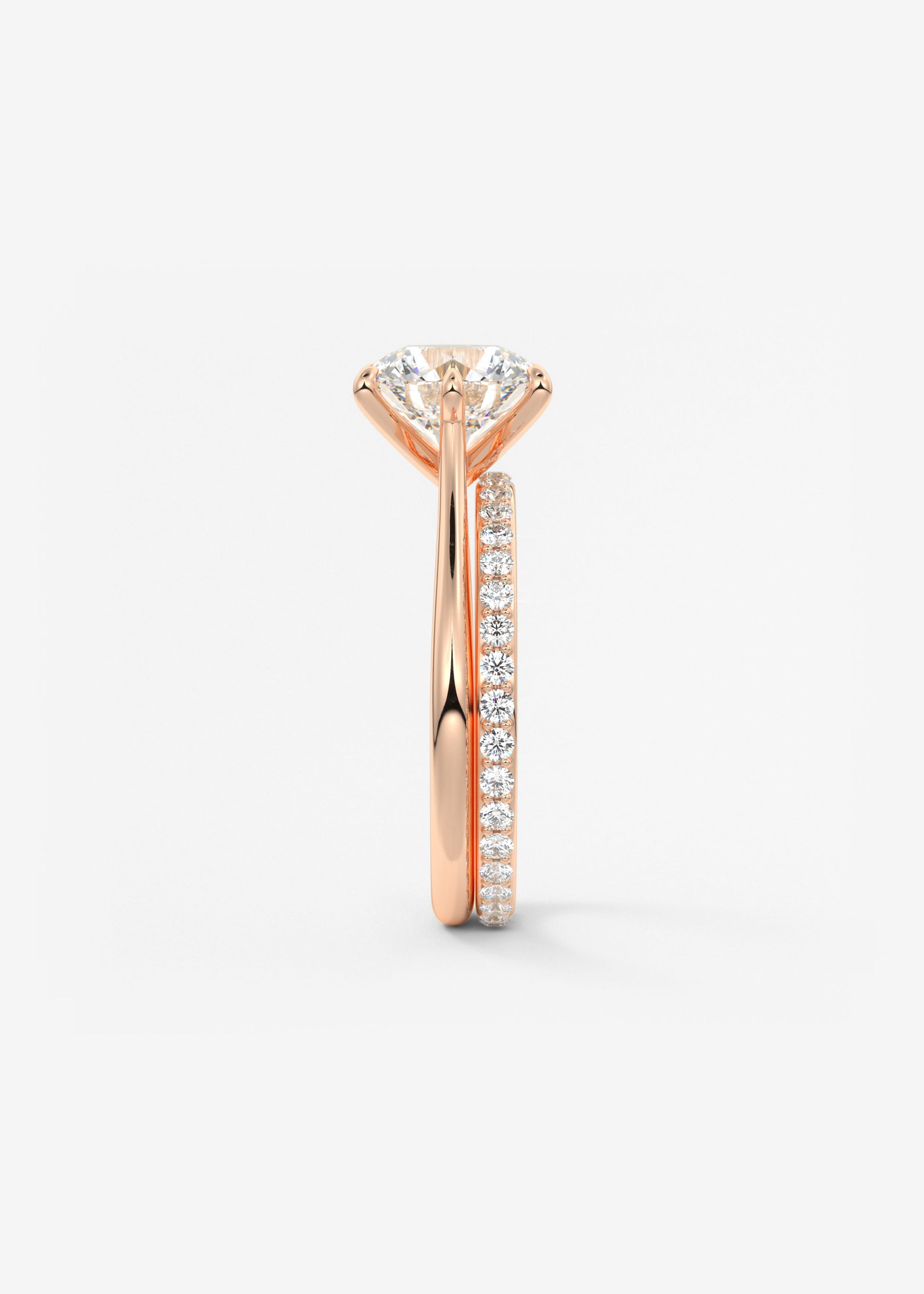 Oval Solitaire With Raised Basket Gallery Lab Grown Diamond Engagement Ring