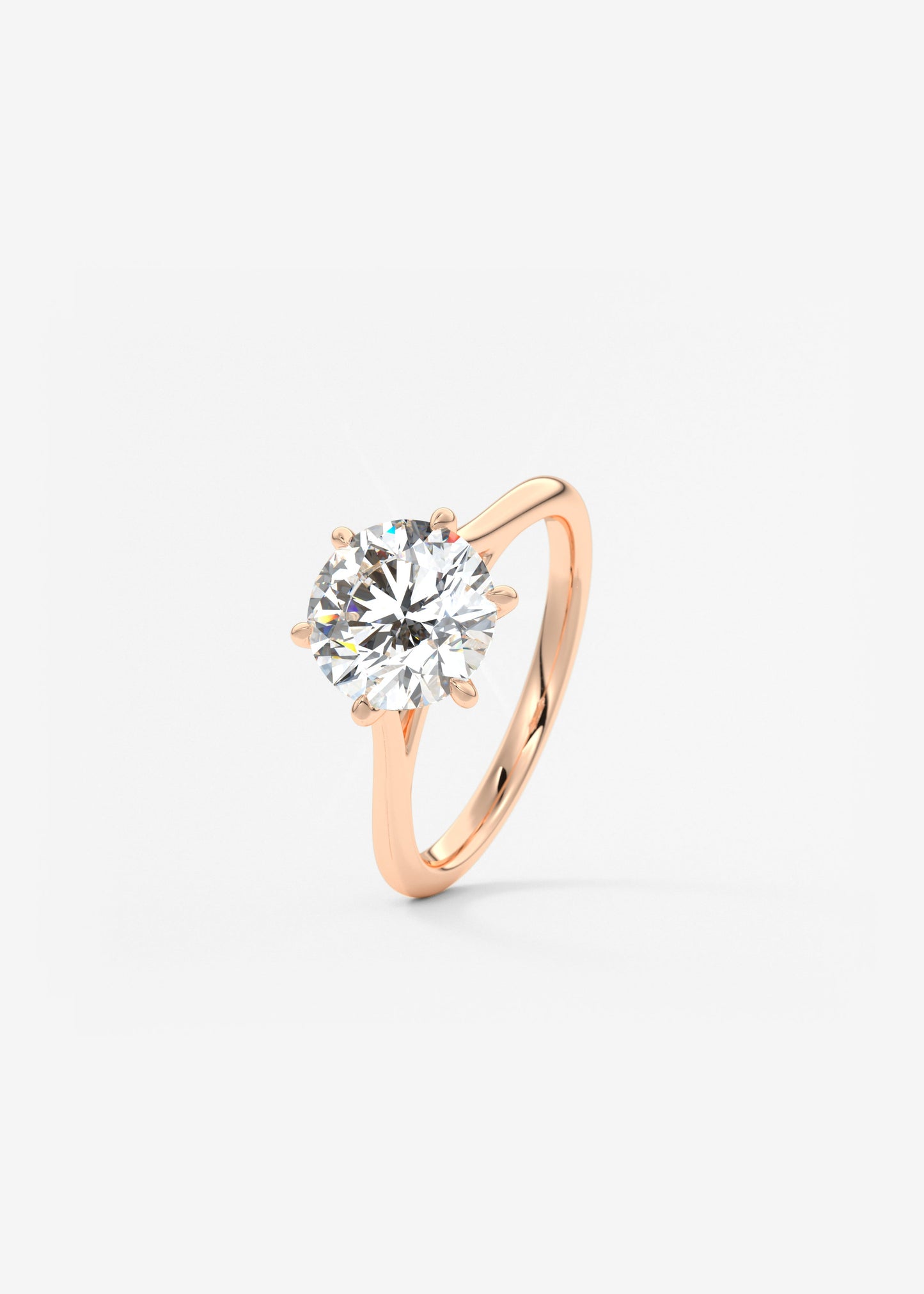 Oval Solitaire With Raised Basket Gallery Lab Grown Diamond Engagement Ring