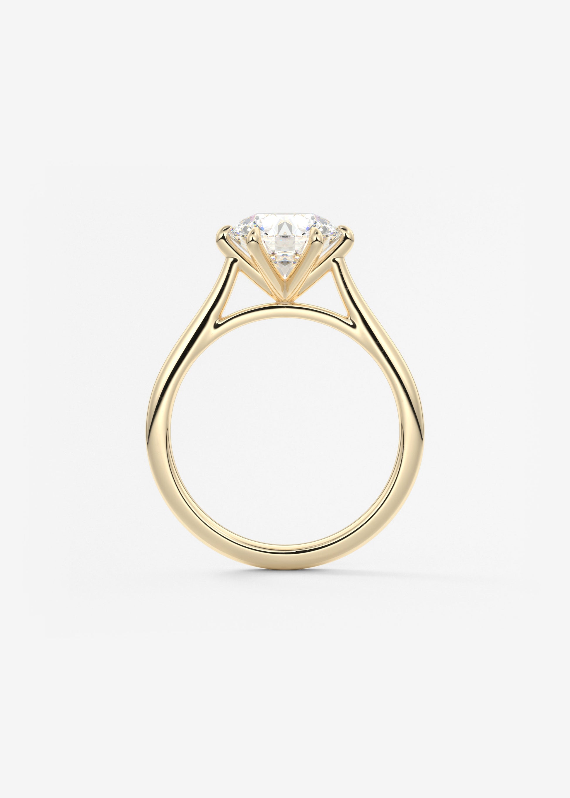 Oval Solitaire With Raised Basket Gallery Lab Grown Diamond Engagement Ring