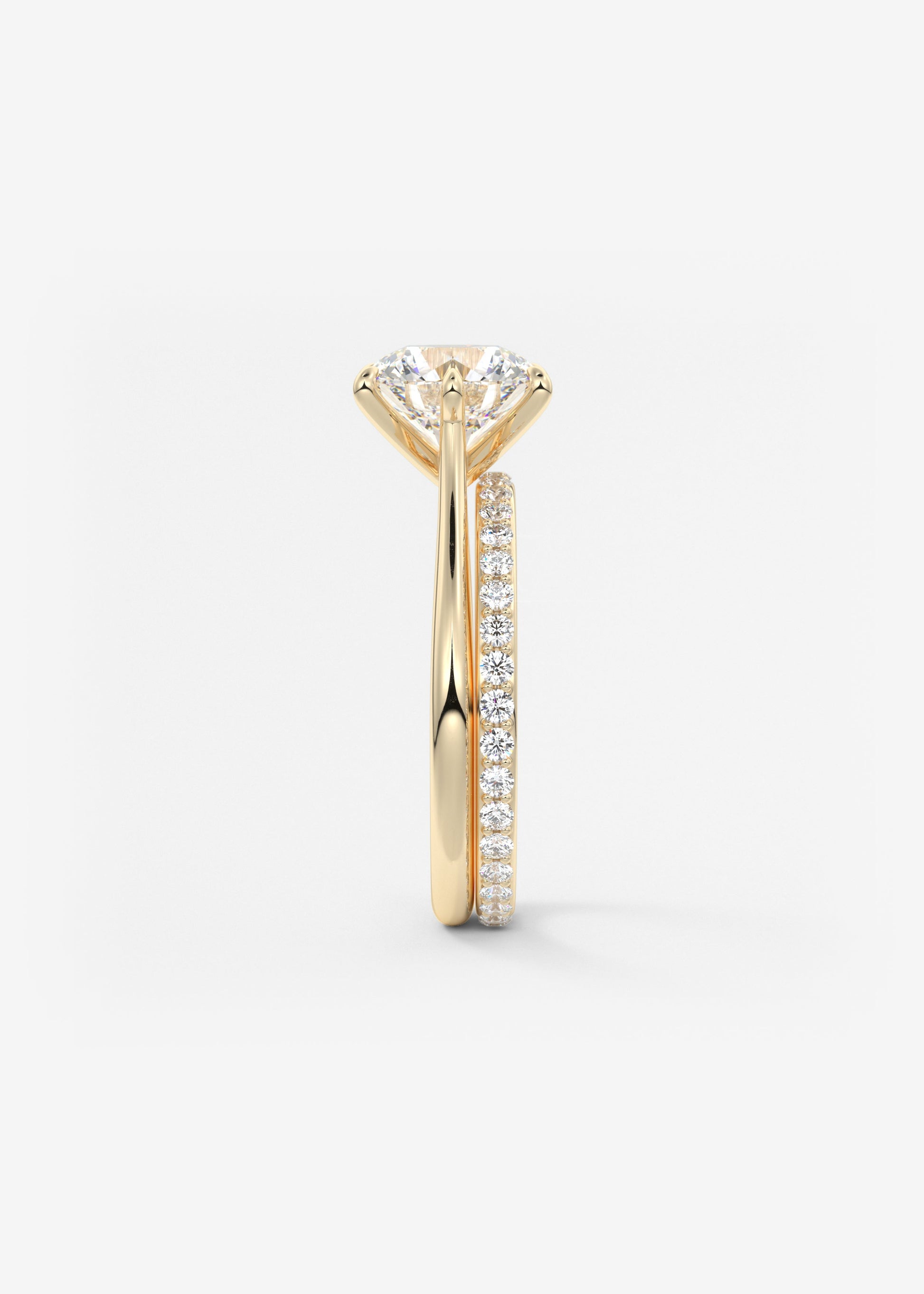 Oval Solitaire With Raised Basket Gallery Lab Grown Diamond Engagement Ring