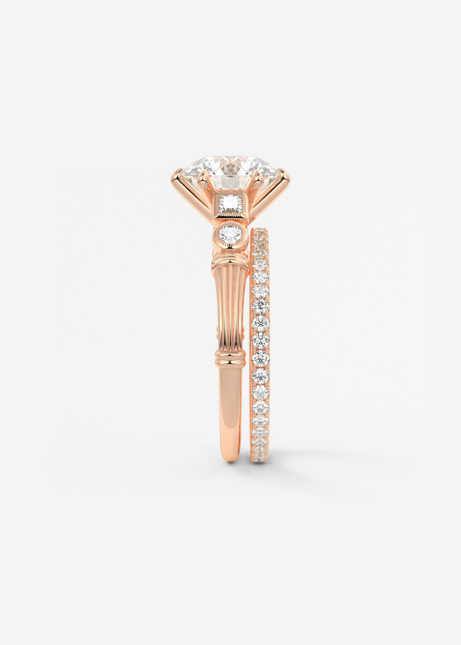 Oval Solitaire With Raised Basket Gallery Lab Grown Diamond Engagement Ring