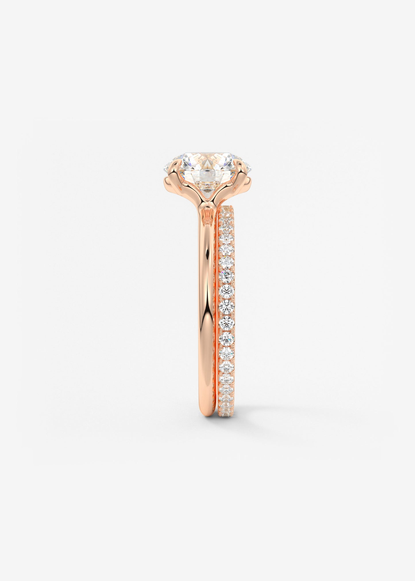 Oval Solitaire With Raised Basket Gallery Lab Grown Diamond Engagement Ring