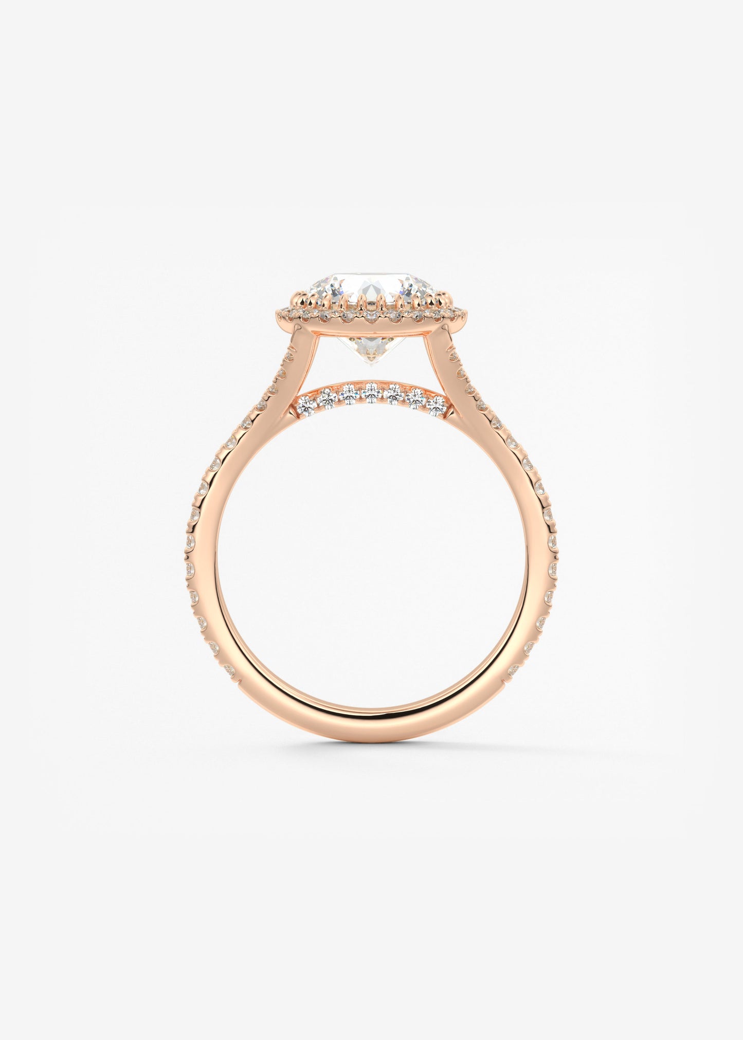 Oval Solitaire With Raised Basket Gallery Lab Grown Diamond Engagement Ring