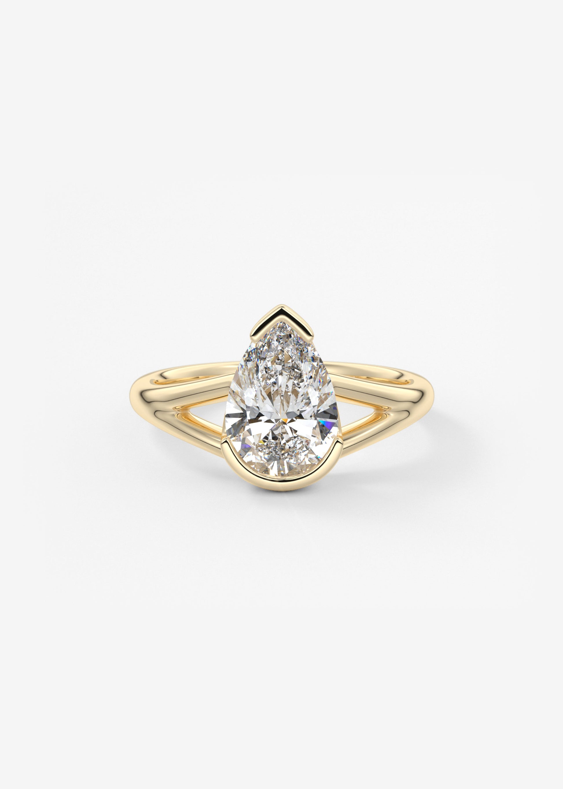 Oval Solitaire With Raised Basket Gallery Lab Grown Diamond Engagement Ring