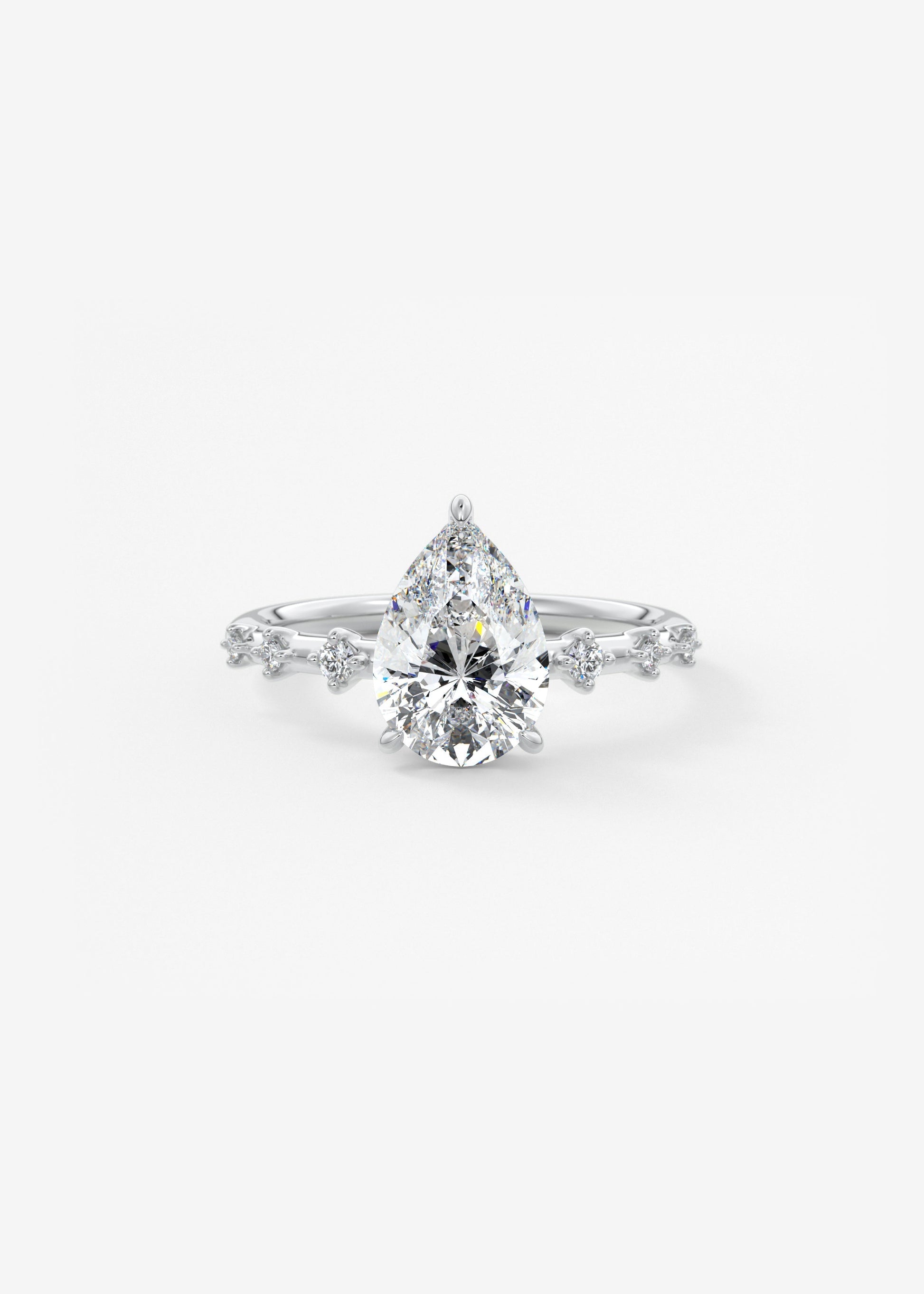 Oval Solitaire With Raised Basket Gallery Lab Grown Diamond Engagement Ring