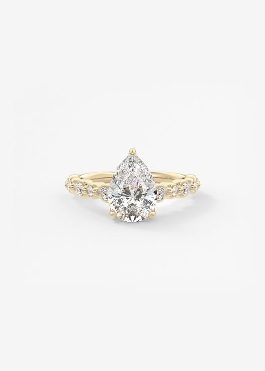 Oval Solitaire With Raised Basket Gallery Lab Grown Diamond Engagement Ring