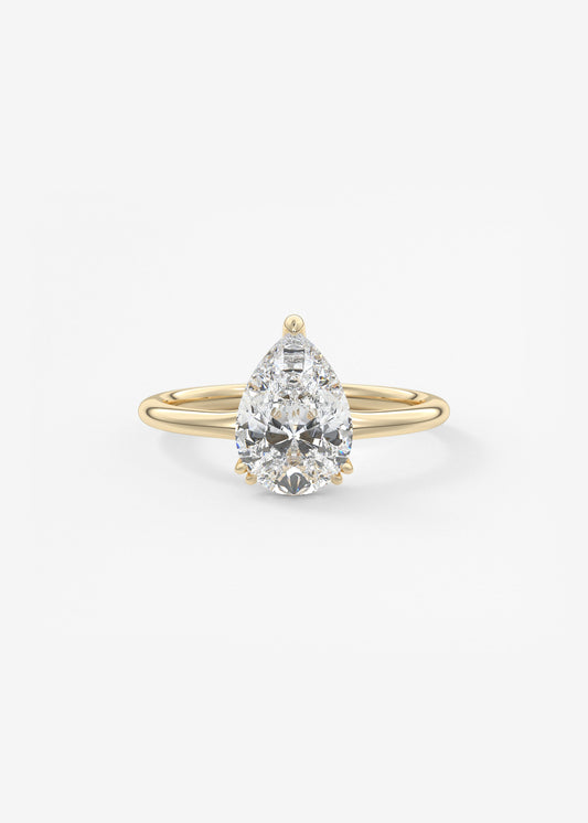 Oval Solitaire With Raised Basket Gallery Lab Grown Diamond Engagement Ring
