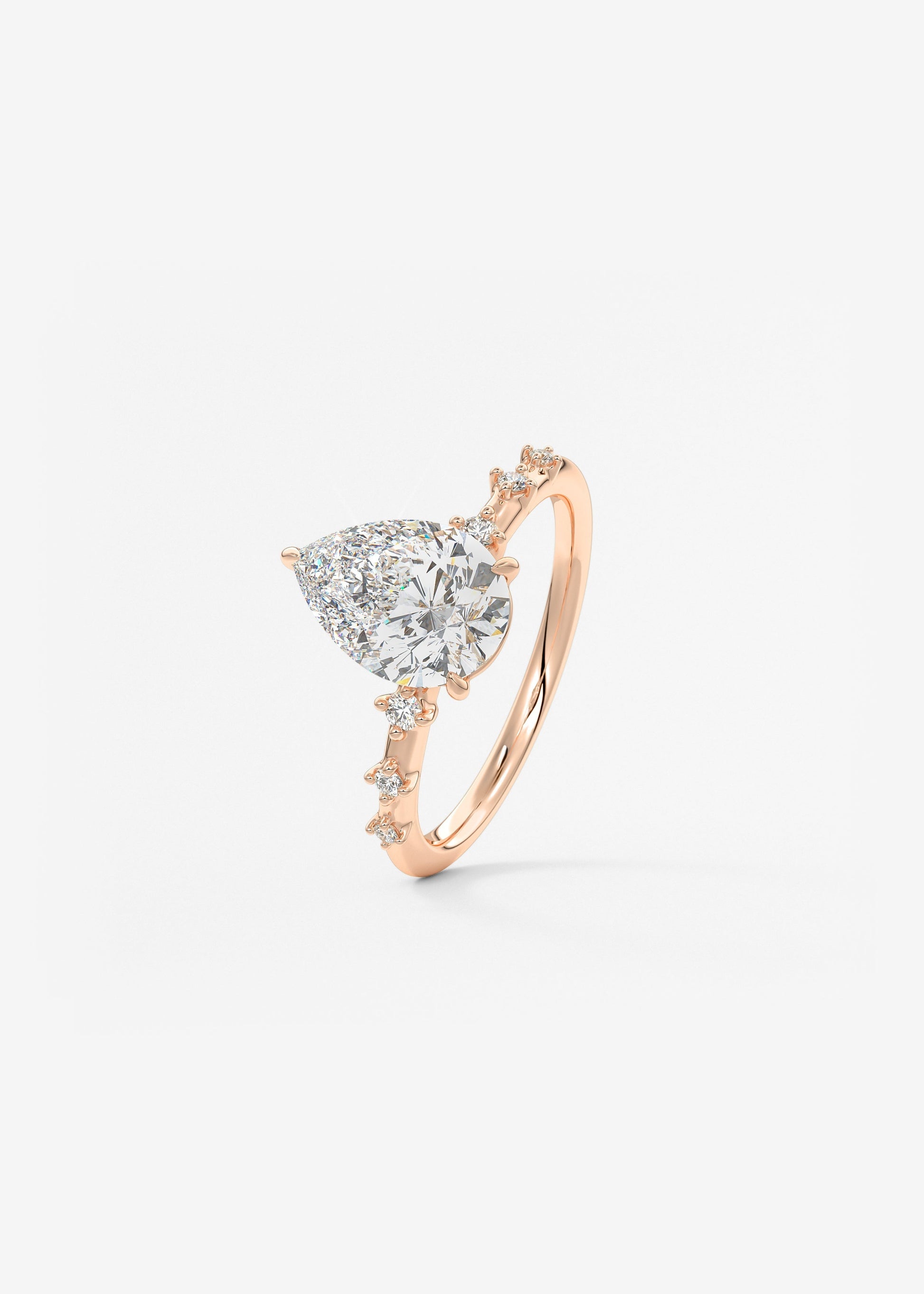 Oval Solitaire With Raised Basket Gallery Lab Grown Diamond Engagement Ring