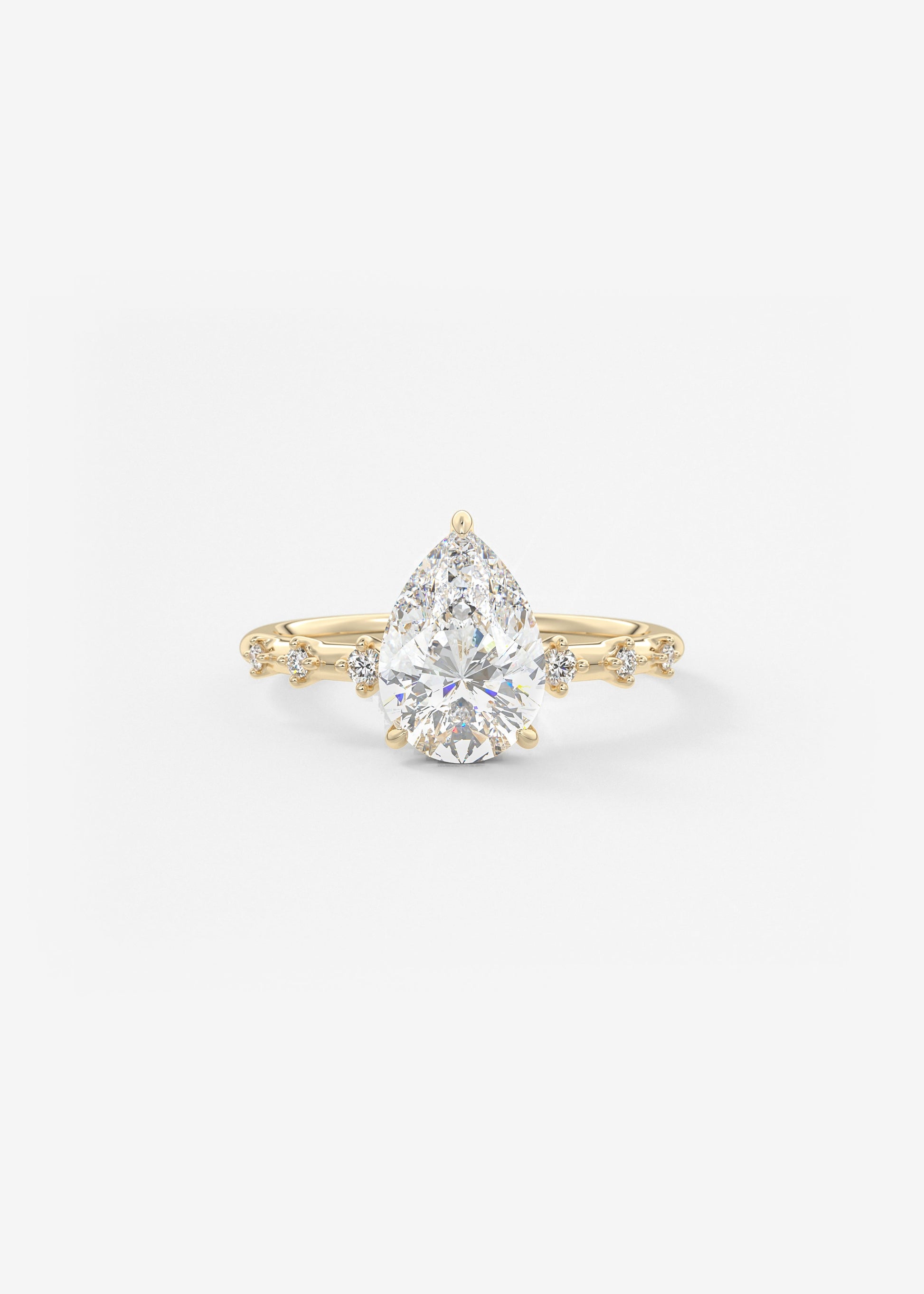 Oval Solitaire With Raised Basket Gallery Lab Grown Diamond Engagement Ring