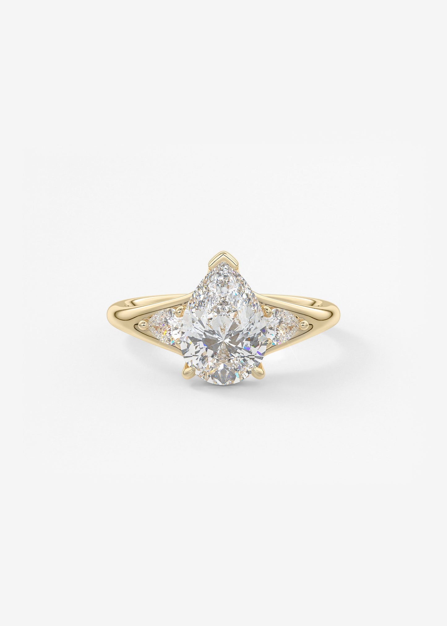 Oval Solitaire With Raised Basket Gallery Lab Grown Diamond Engagement Ring