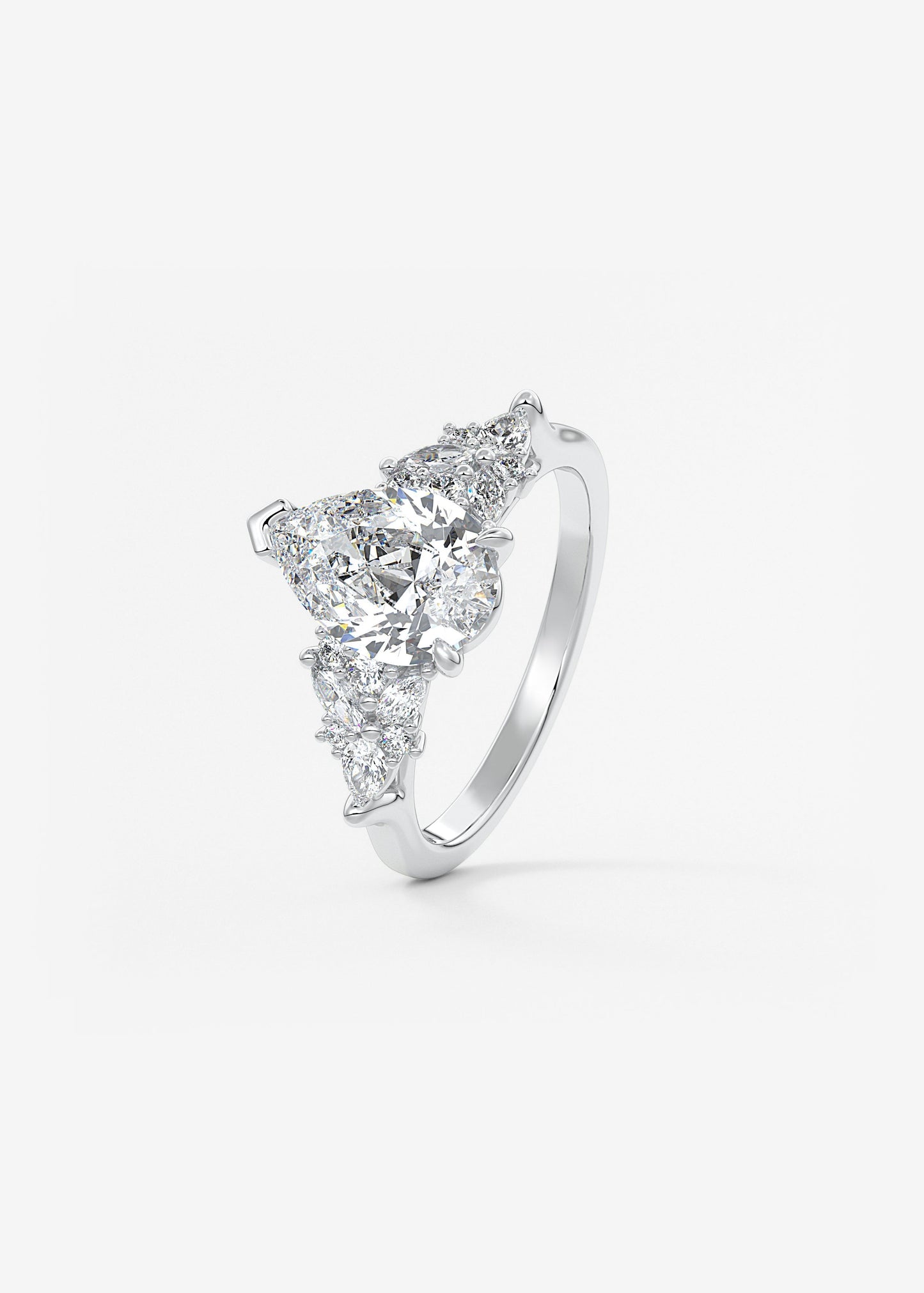Oval Solitaire With Raised Basket Gallery Lab Grown Diamond Engagement Ring